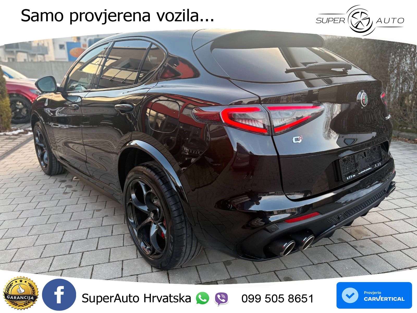 Alfa Romeo Stelvio Quadrifoglio 2.9 V6 Bi-Turbo (520 KS) Q4 Automatic LED+GR SJED+ACC