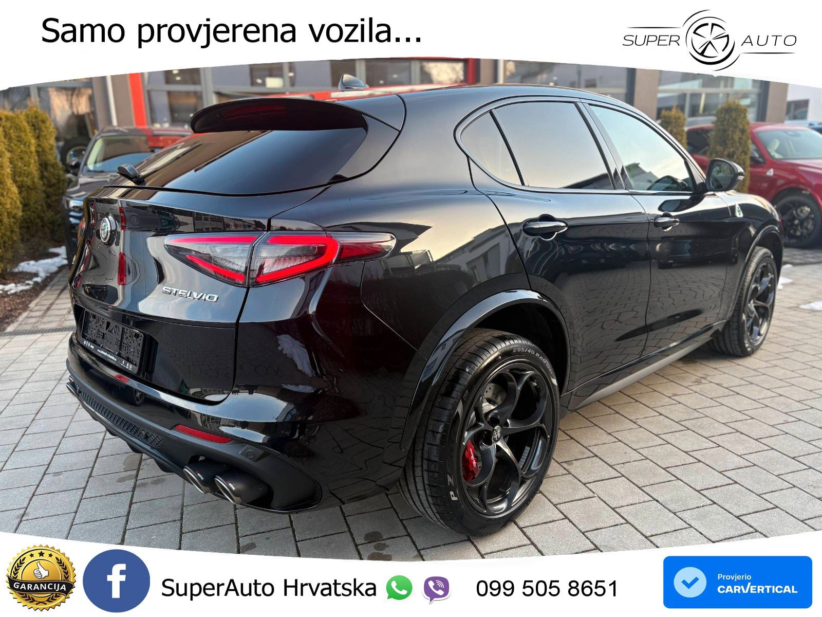 Alfa Romeo Stelvio Quadrifoglio 2.9 V6 Bi-Turbo (520 KS) Q4 Automatic LED+GR SJED+ACC