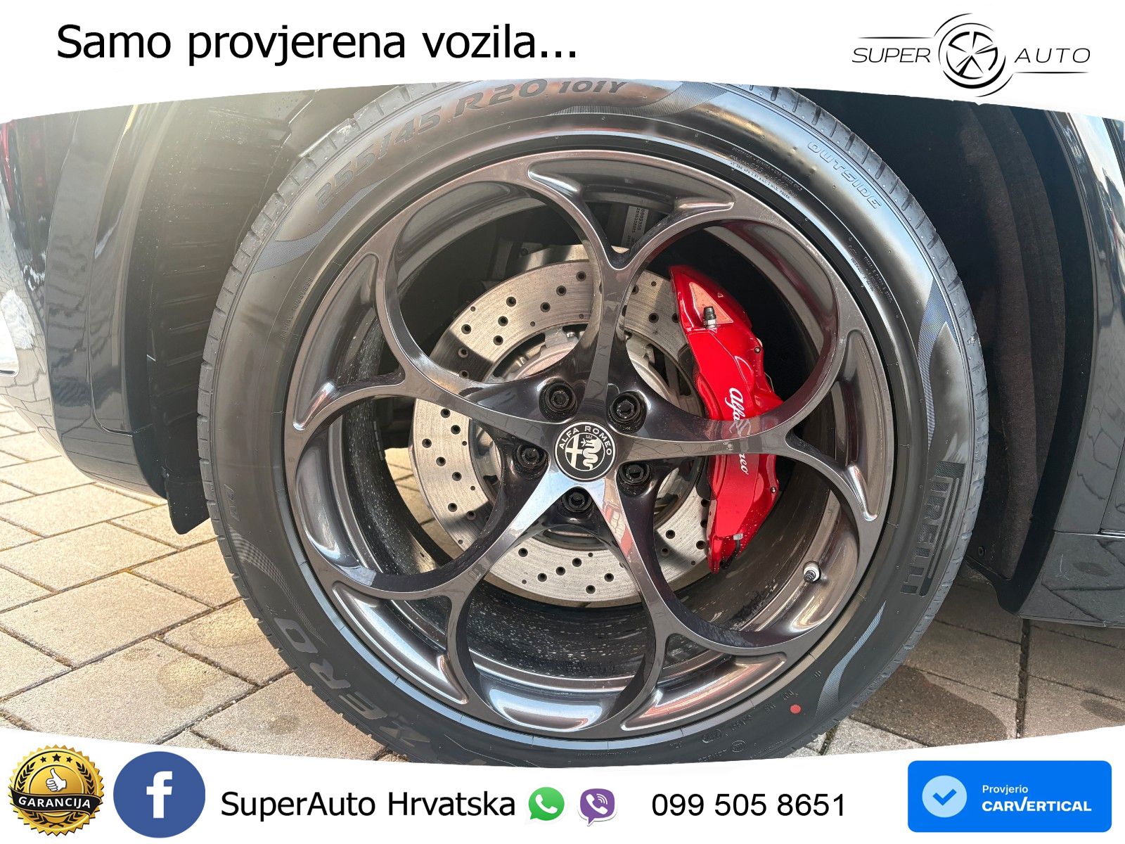 Alfa Romeo Stelvio Quadrifoglio 2.9 V6 Bi-Turbo (520 KS) Q4 Automatic LED+GR SJED+ACC