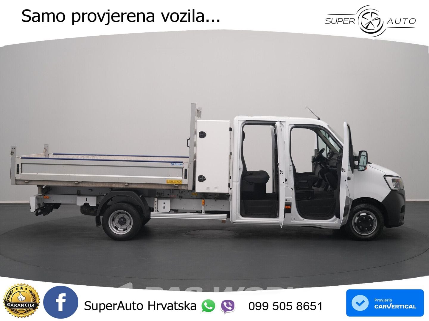 Renault Master 130PK Kipper Dubbele Cabine Dubbellucht A 131 KS