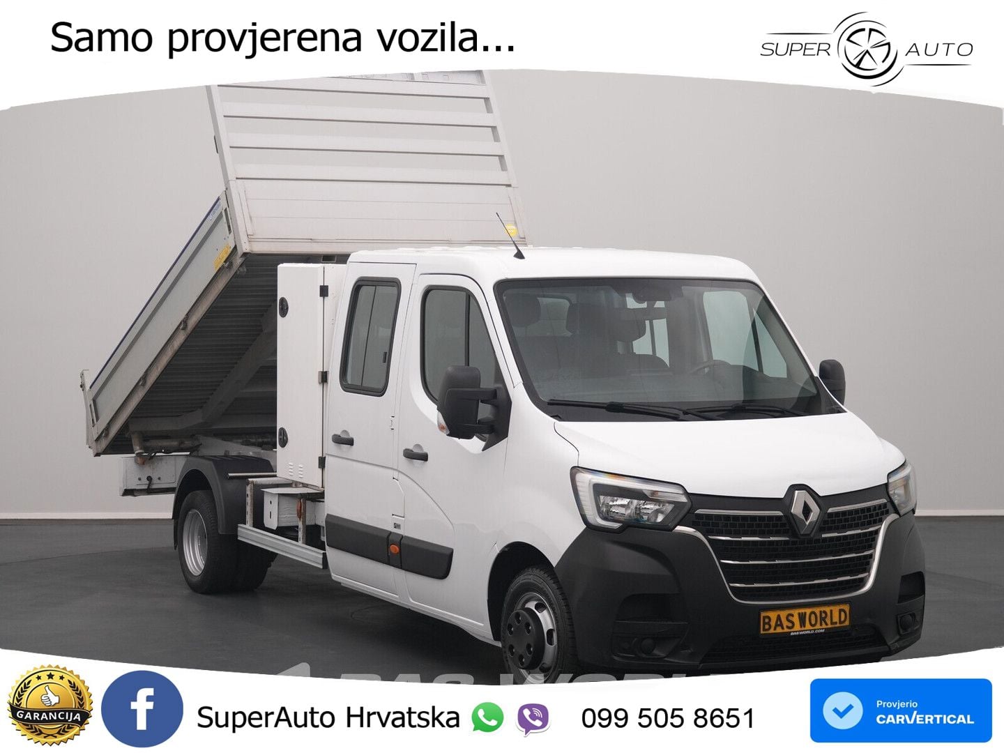 Renault Master 130PK Kipper Dubbele Cabine Dubbellucht A 131 KS