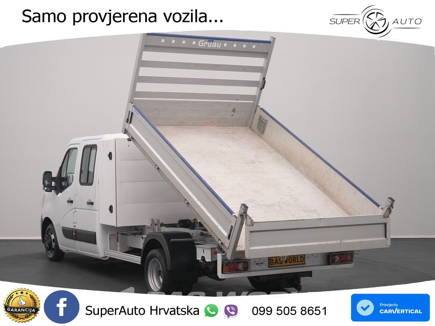 Renault Master 130PK Kipper Dubbele Cabine Dubbellucht A 131 KS