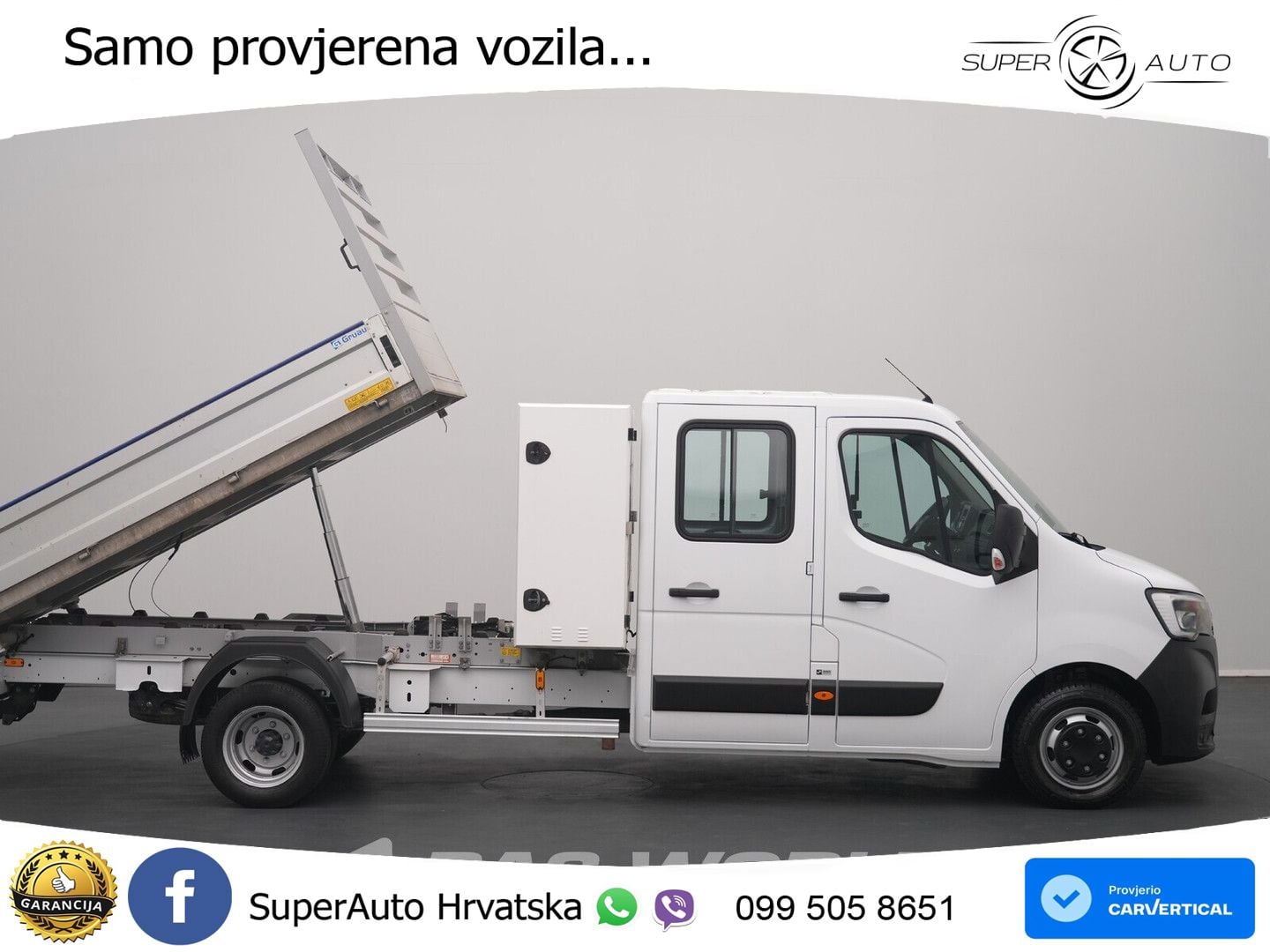 Renault Master 130PK Kipper Dubbele Cabine Dubbellucht A 131 KS