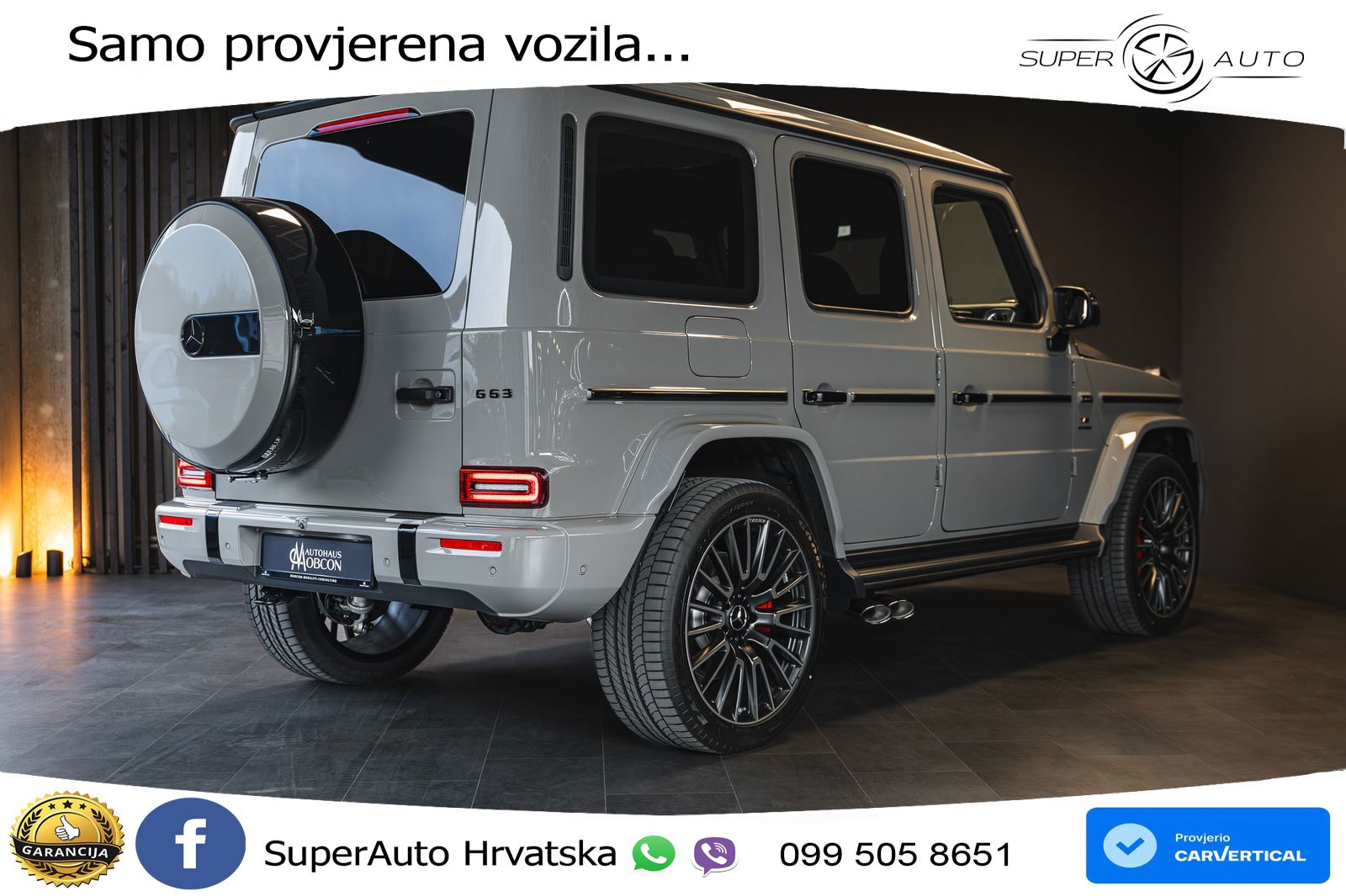 Mercedes AMG G 63 Long V8 (585 KS) 4MATIC 9G-TRONIC AMG SPEEDSHIFT TCT Manufaktur LED+GR SJED+ACC