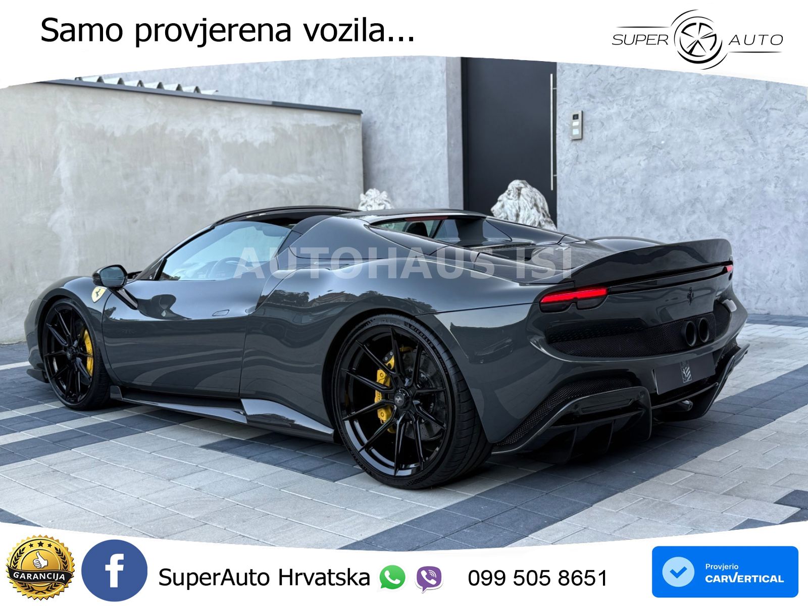 Ferrari 296 GTS 3.0 V6 (830 KS) F1 DCT