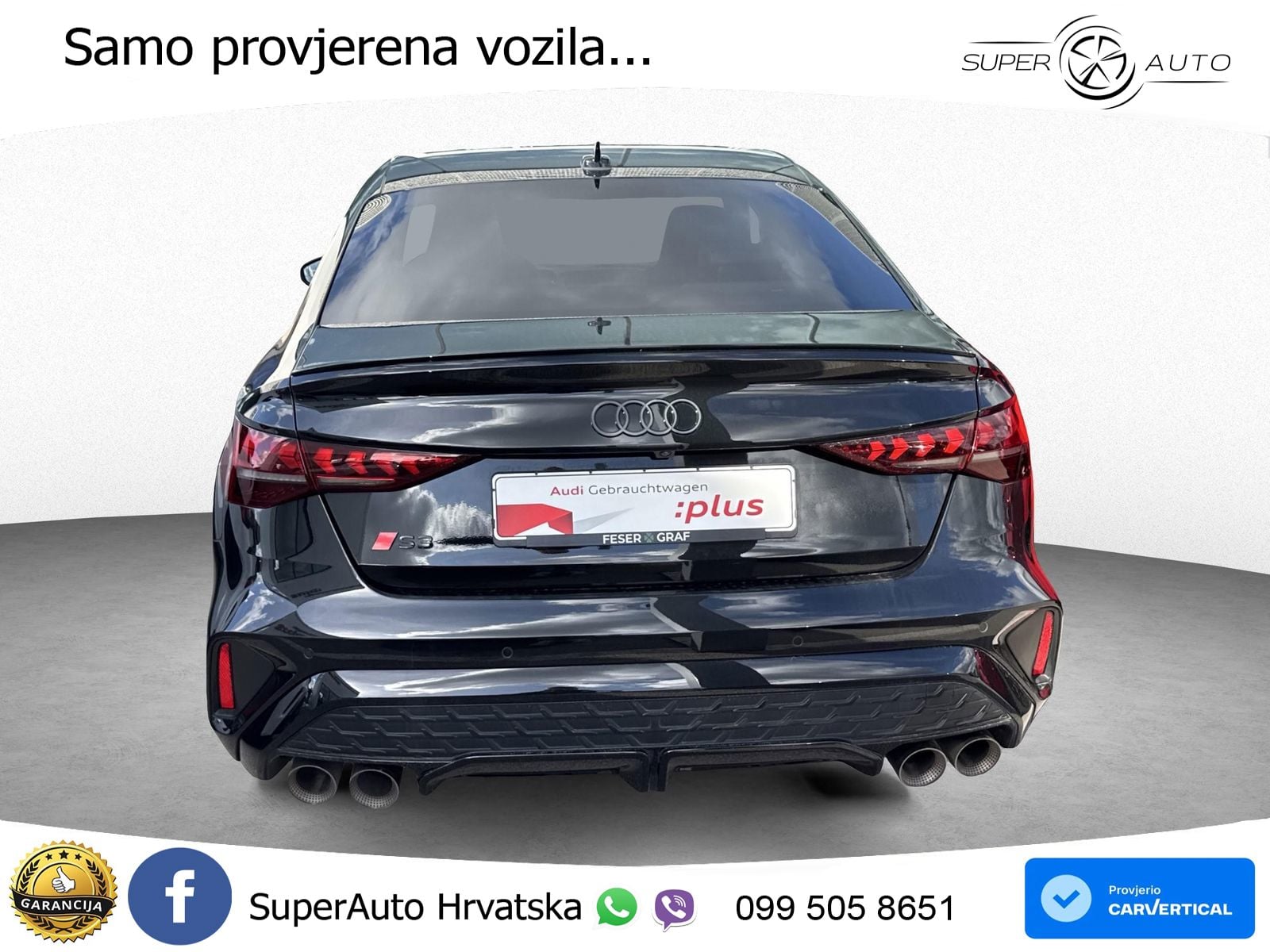 Audi S3 Limuzina 2.0 TFSI (333 KS) quattro S tronic LED+GR SJED+ACC