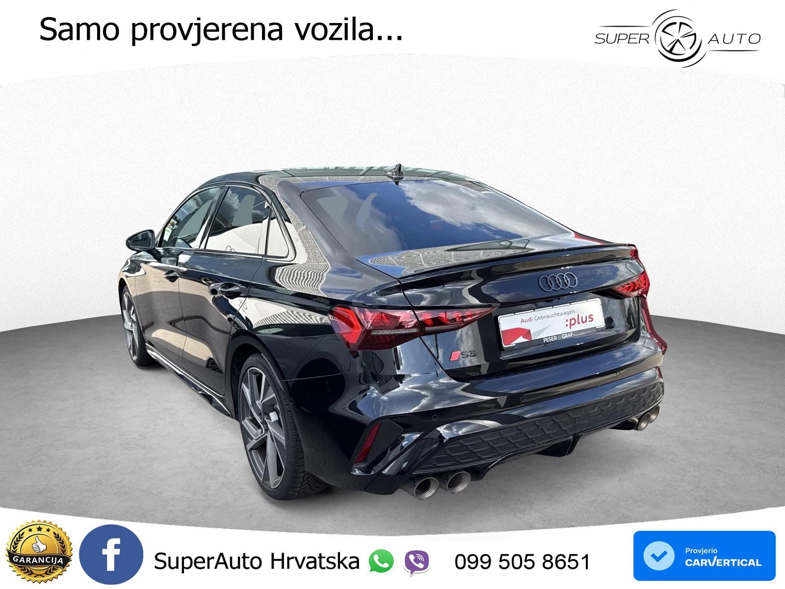 Audi S3 Limuzina 2.0 TFSI (333 KS) quattro S tronic LED+GR SJED+ACC