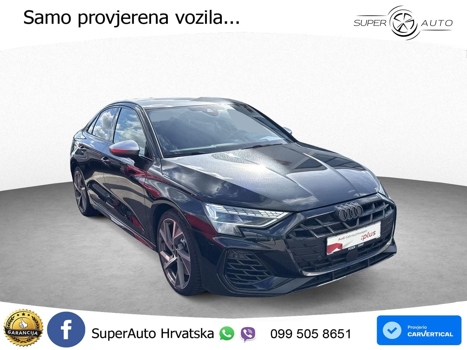 Audi S3 Limuzina 2.0 TFSI (333 KS) quattro S tronic LED+GR SJED+ACC