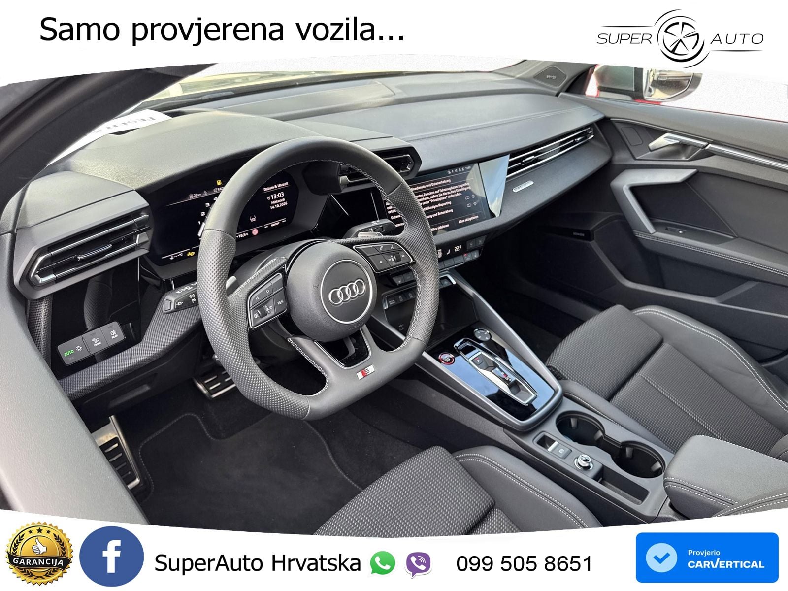 Audi S3 Limuzina 2.0 TFSI (333 KS) quattro S tronic LED+GR SJED+ACC