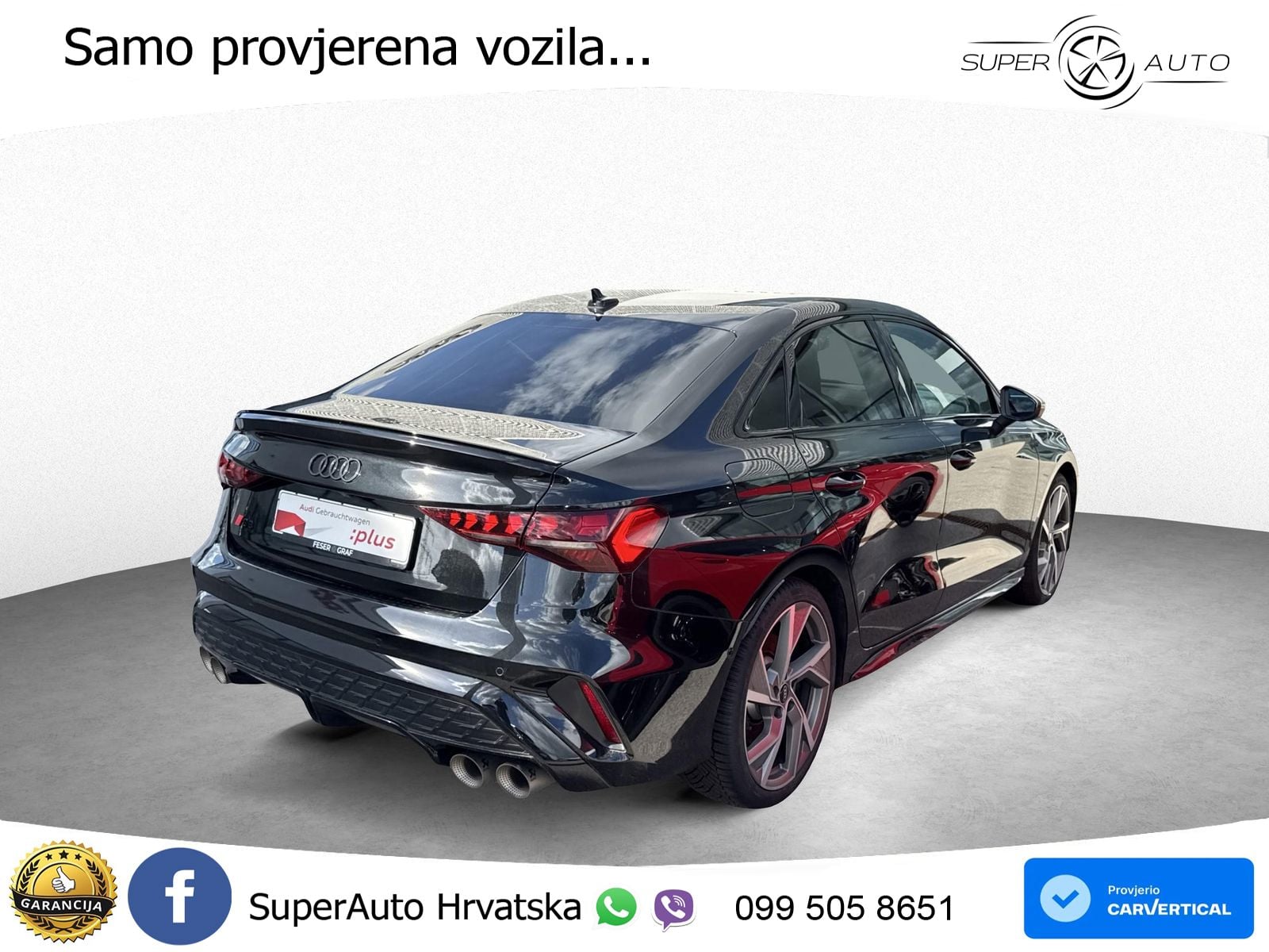 Audi S3 Limuzina 2.0 TFSI (333 KS) quattro S tronic LED+GR SJED+ACC