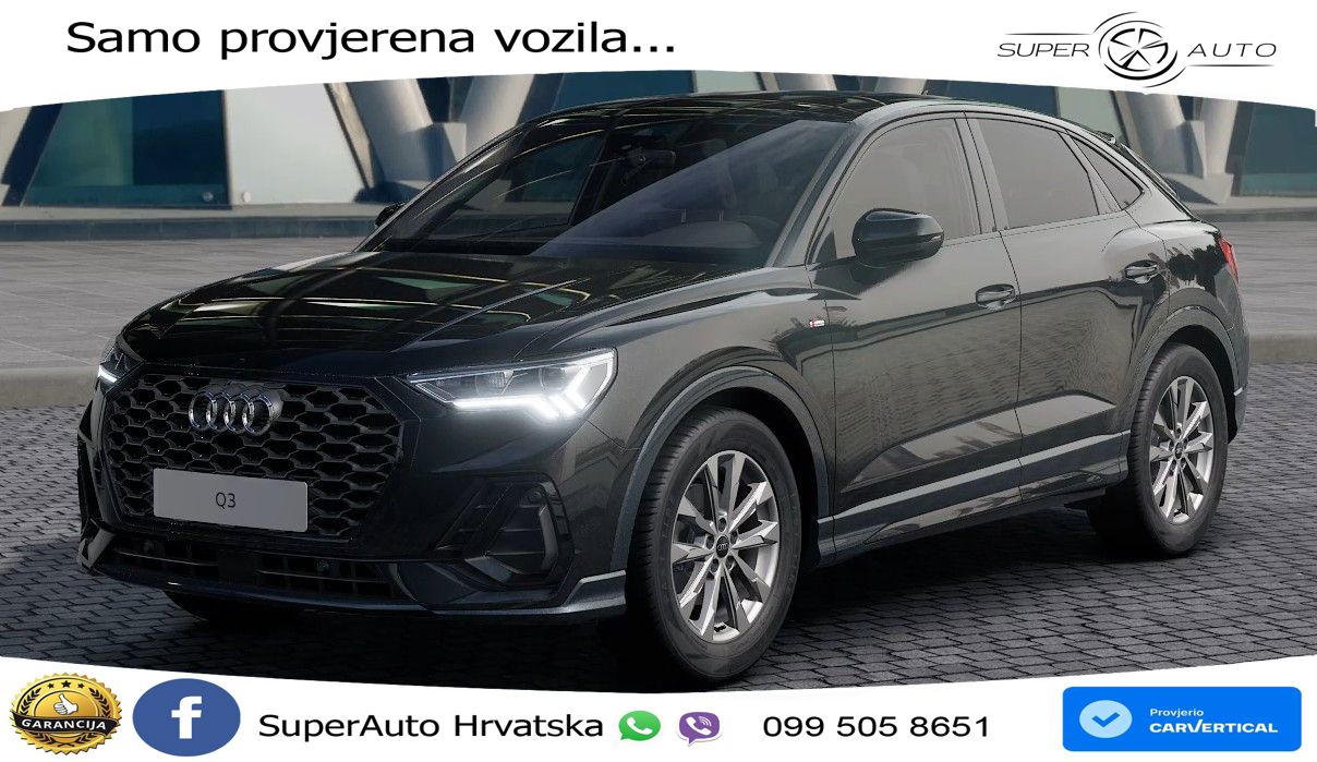 Audi Q3 II Sportback 35 TFSI (150 KS) S tronic S line LED+GR SJED+ACC