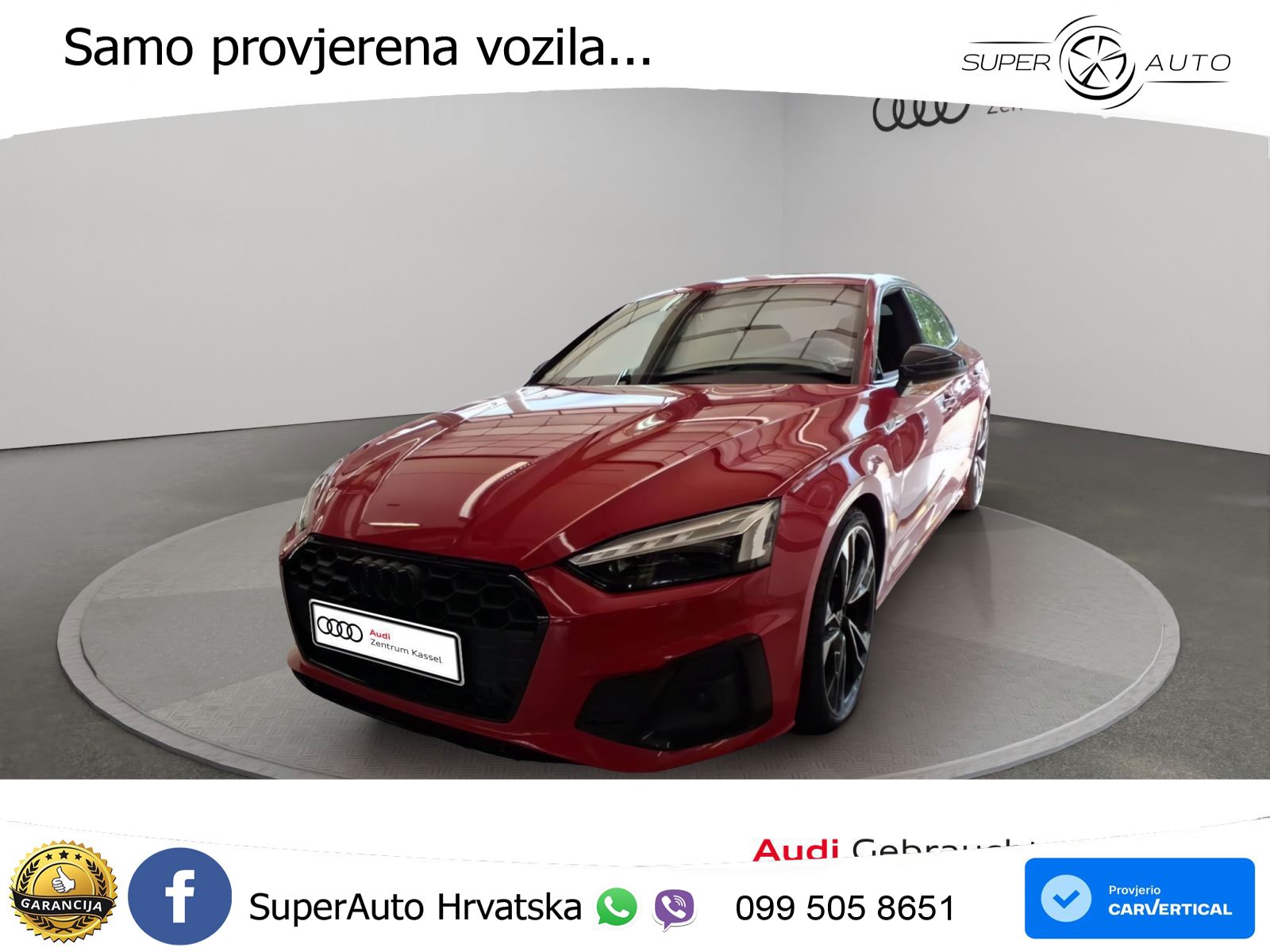 Audi A5 Sportback 40 TDI (204 KS) quattro S tronic S line MATRIX+GR SJED+KAM