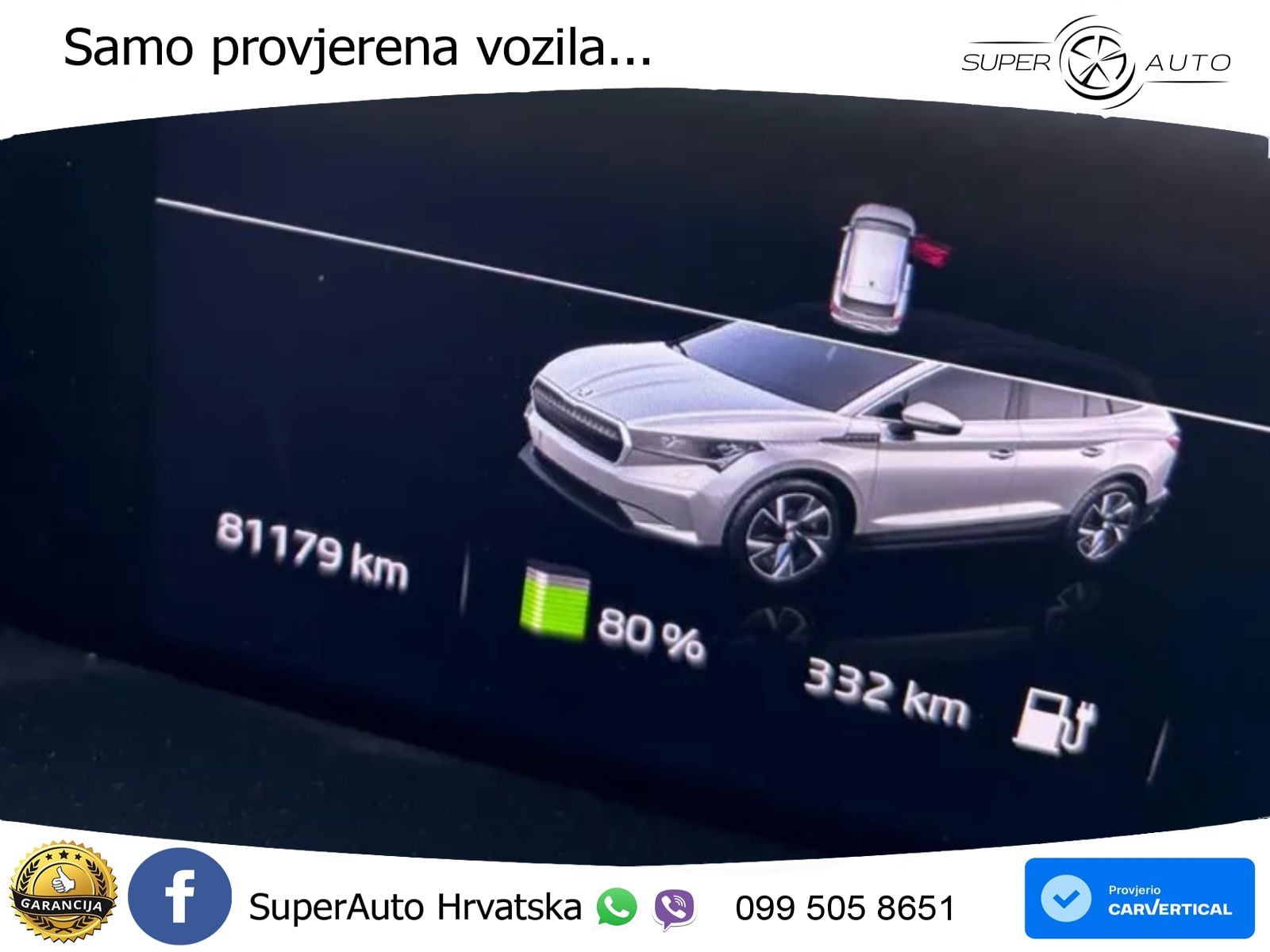 Škoda Enyaq iV 80 82 kWh (204 KS) Lodge LED+GR SJED+ACC