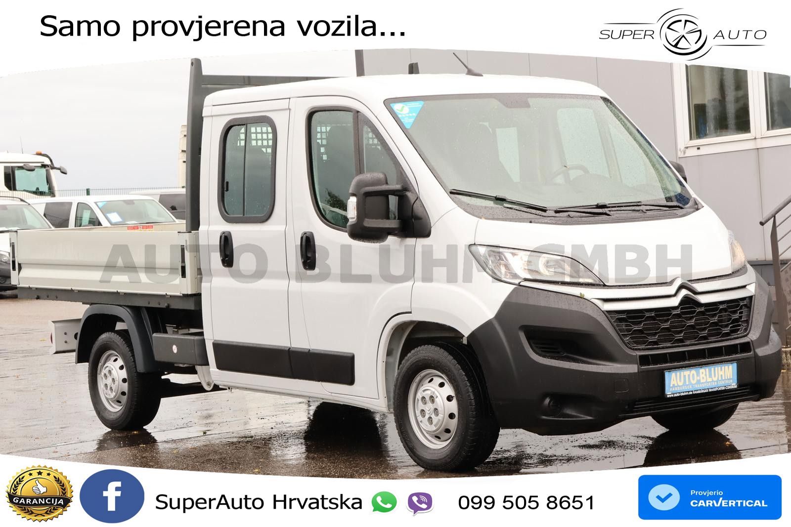 Citroën Jumper 35 B-HDi Doka L2 + AHK 2,5T 7-Sitze Klima 140 KS