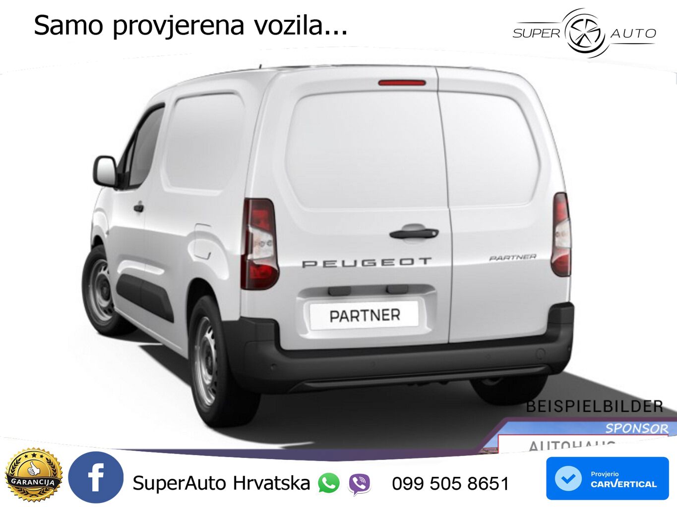 Peugeot Partner L1 MultiFlex Kam E-Rad CarP UVP-39%* 102 KS