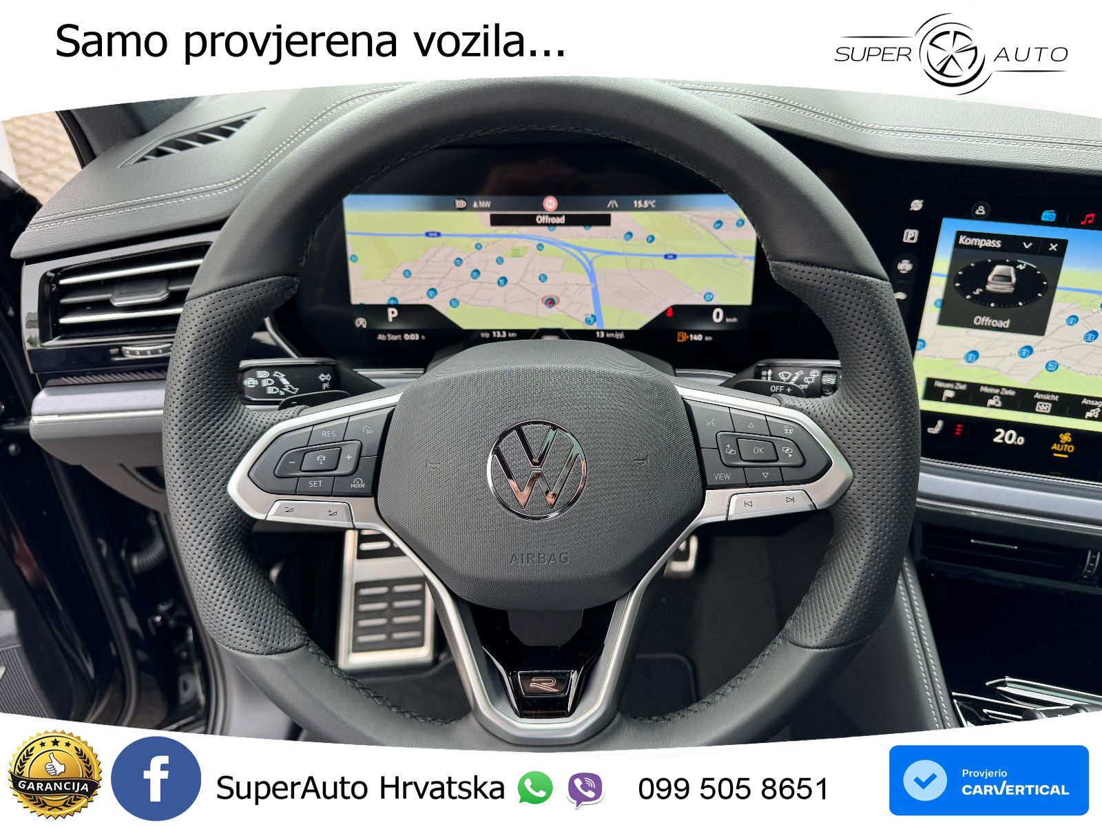 Volkswagen Touareg 3.0 V6 TDI (286 KS) 4MOTION Tiptronic ZRAČNI+ACC+GR SJED+KAM+PANO