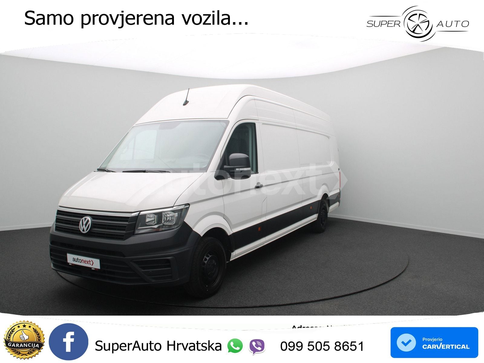 Volkswagen Crafter 35 *Maxi Extralang+Superhochdach* AHK 3, 140 KS