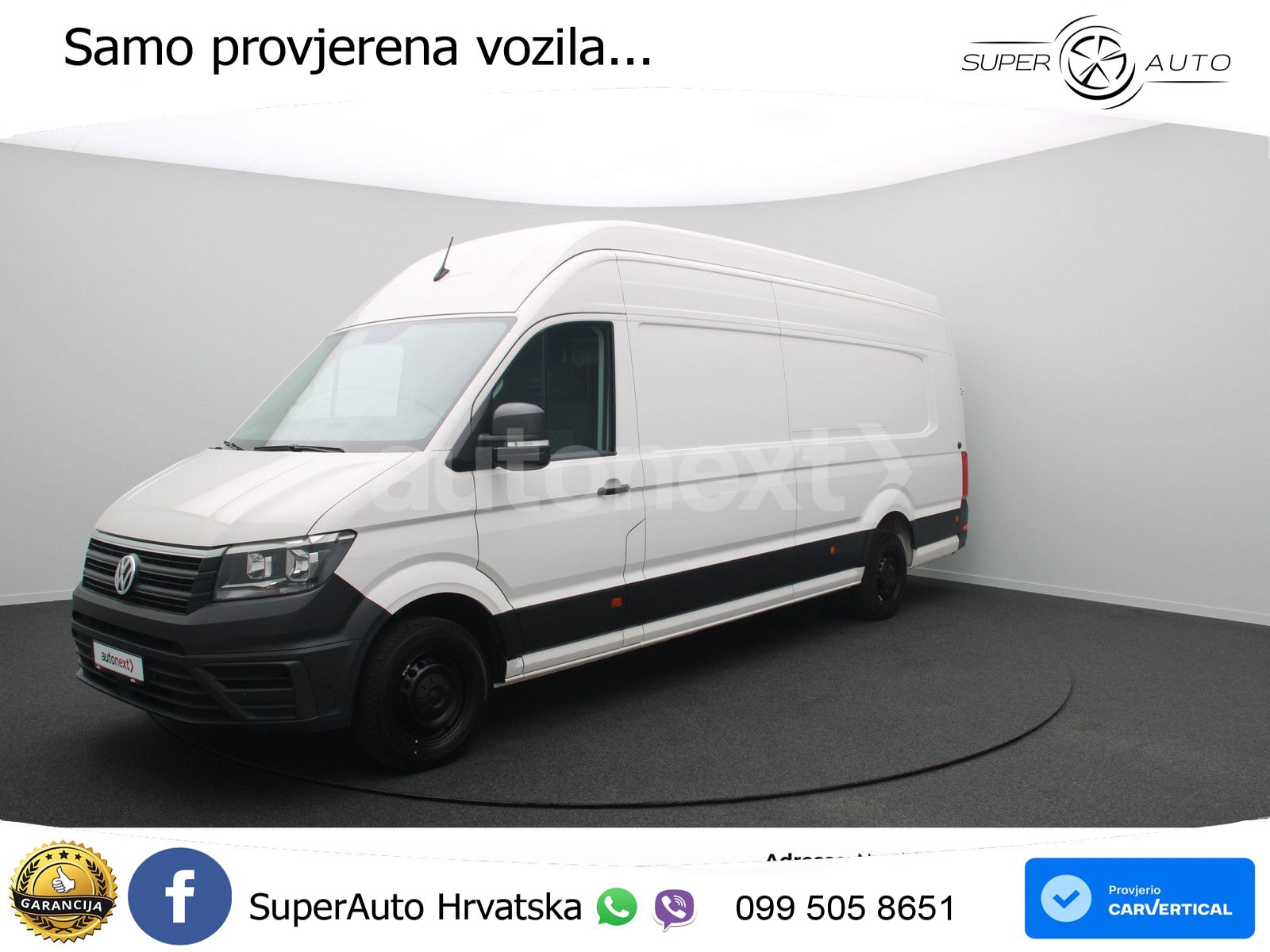 Volkswagen Crafter 35 *Maxi Extralang+Superhochdach* AHK 3, 140 KS