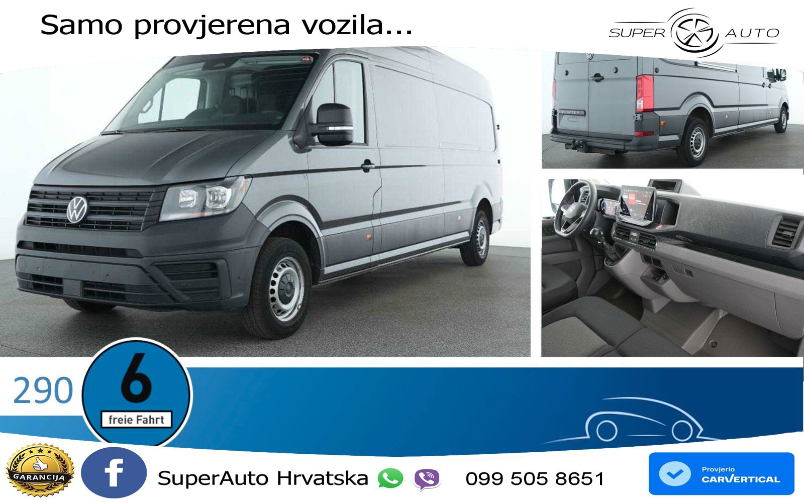 Volkswagen Crafter Kasten 35 LR Hochdach FWD AHK Klimaanl. 140 KS
