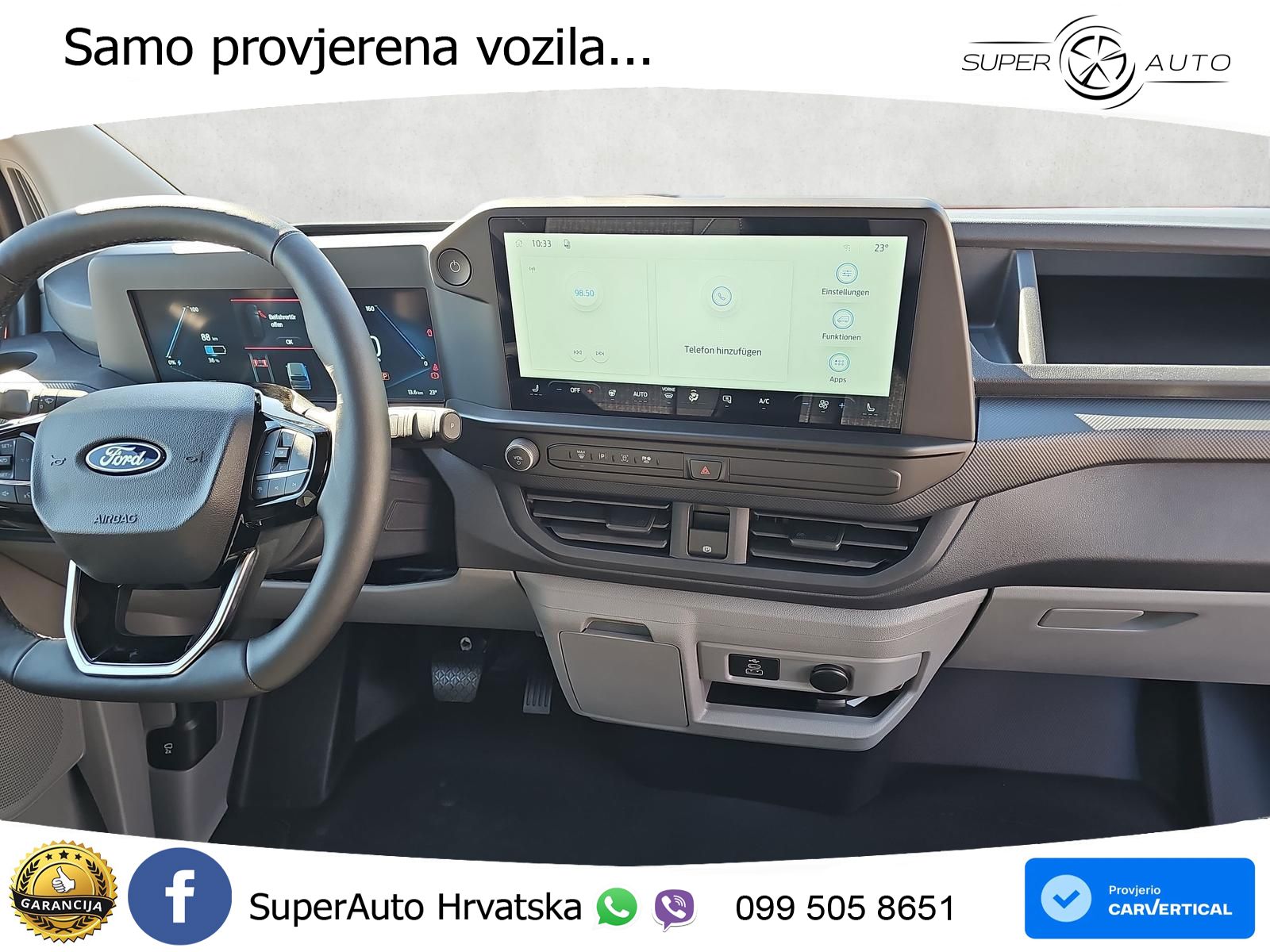 Ford E-Transit Custom Kasten 340 L2H1 AWD Trend AHK 136 KS