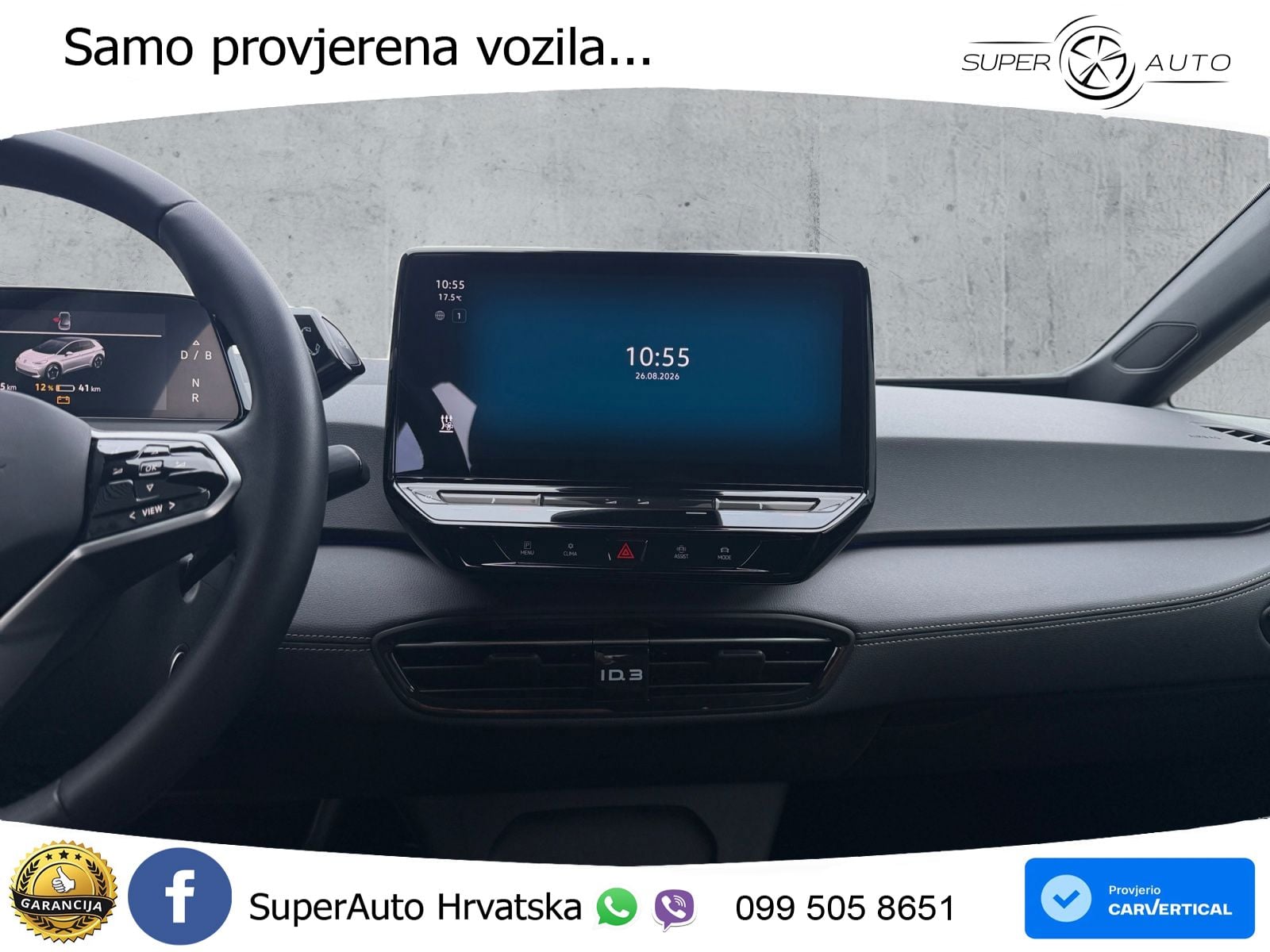 Volkswagen ID.3 Pro 62 kWh (204 KS) LED+GR SJED+ACC