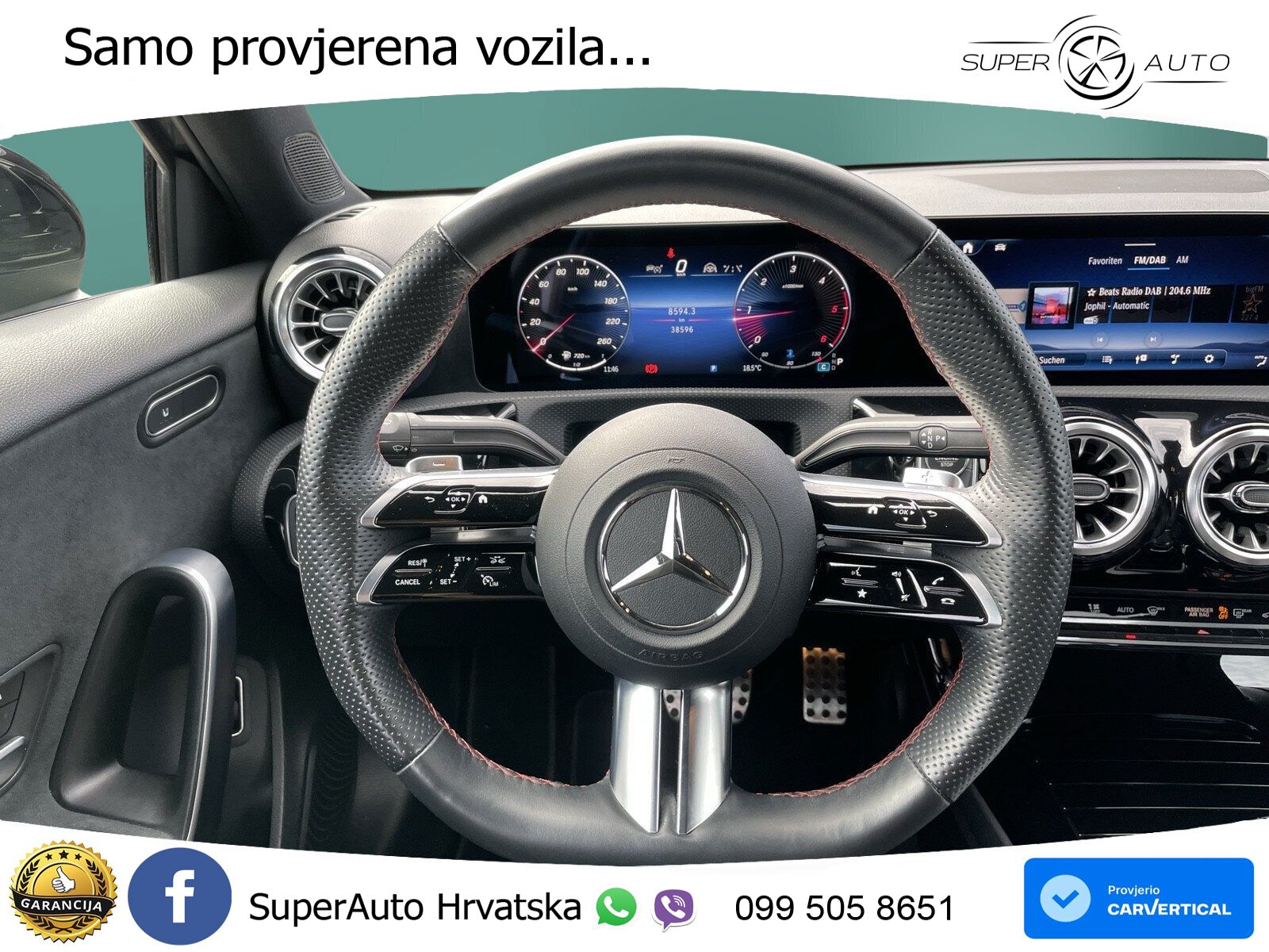 Mercedes-Benz A 200d 8G-DCT AMG LED+GR SJED+ACC