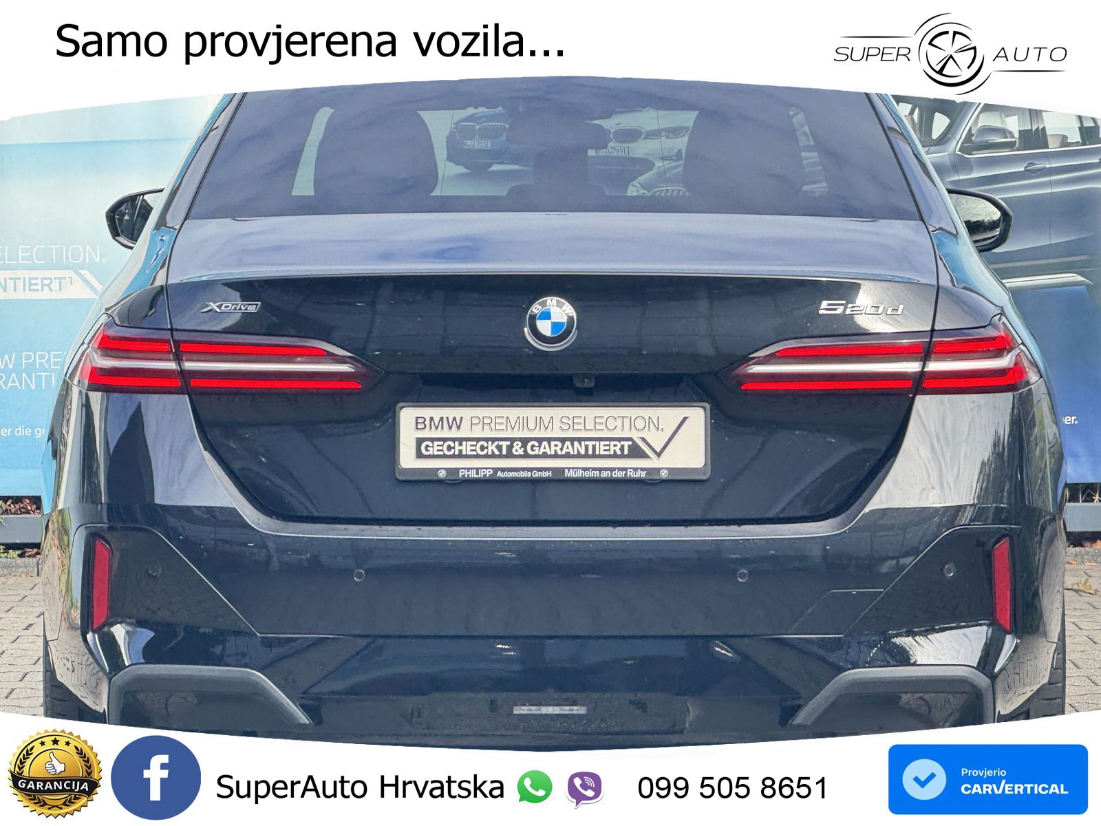 BMW 520d (197 KS) xDrive Steptronic M Sport ZRAČNI+ACC+4xGR SJED+KAM