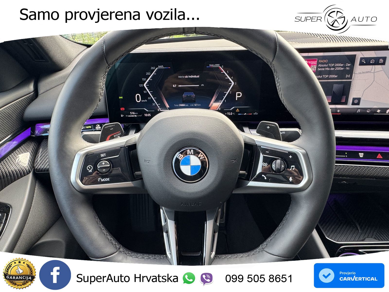 BMW 520d (197 KS) xDrive Steptronic M Sport ZRAČNI+ACC+4xGR SJED+KAM