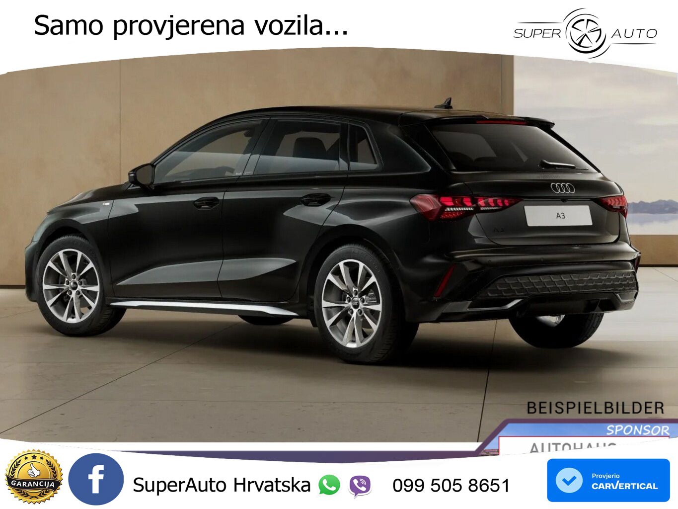 Audi A3 Limuzina 40 TFSI (204 KS) quattro S tronic S line LED+GR SJED+ACC
