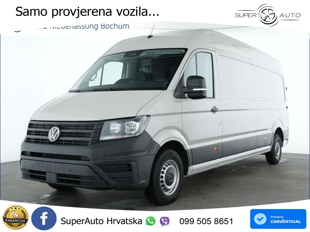 Volkswagen Crafter Kasten lang AHK Klima Kamera 5 Jahre ZV 177 KS