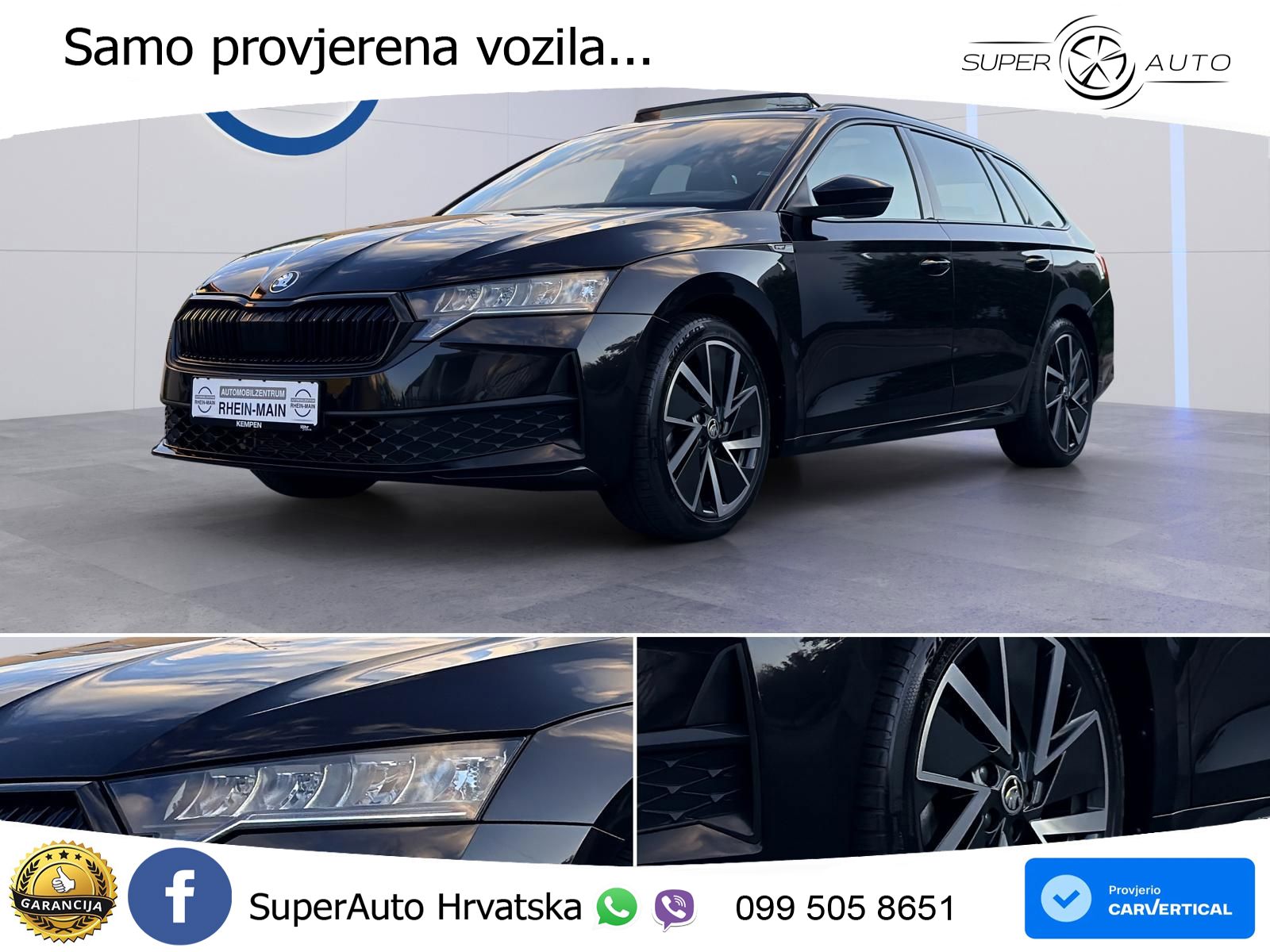 Škoda Octavia Combi 2.0 TDI (150 KS) DSG SportLine LED+GR SJED+ACC