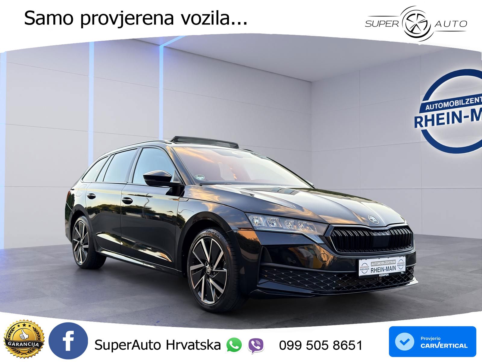 Škoda Octavia Combi 2.0 TDI (150 KS) DSG SportLine LED+GR SJED+ACC