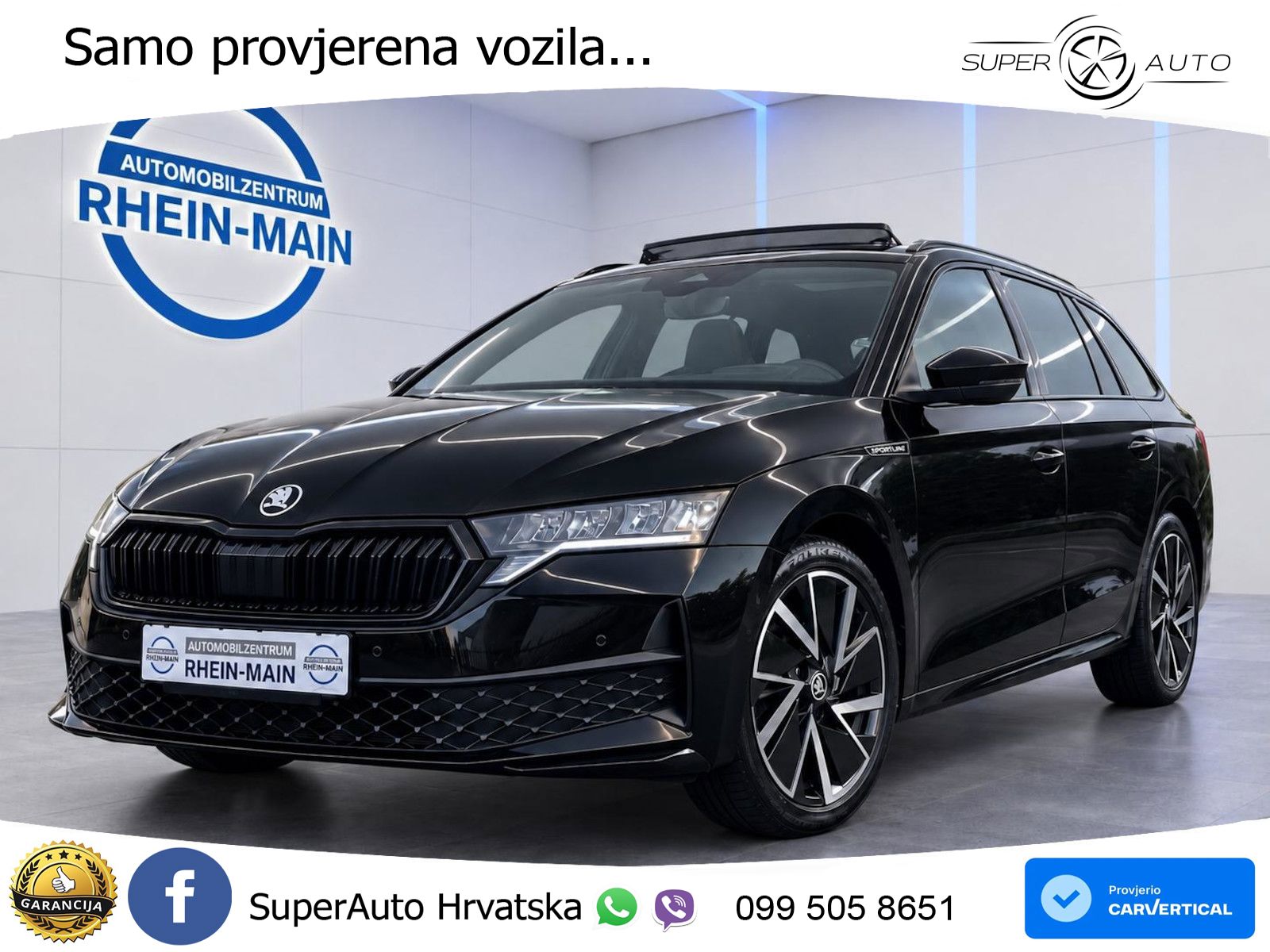 Škoda Octavia Combi 2.0 TDI (150 KS) DSG SportLine LED+GR SJED+ACC