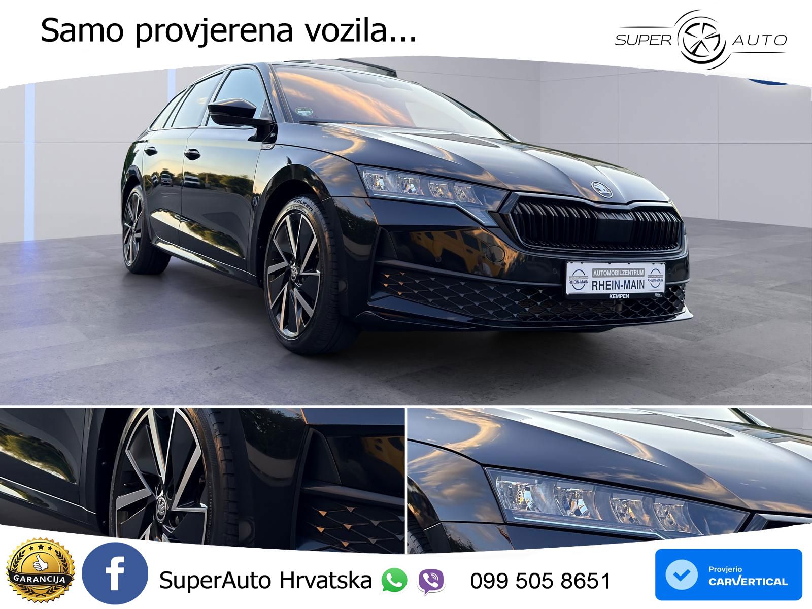 Škoda Octavia Combi 2.0 TDI (150 KS) DSG SportLine LED+GR SJED+ACC