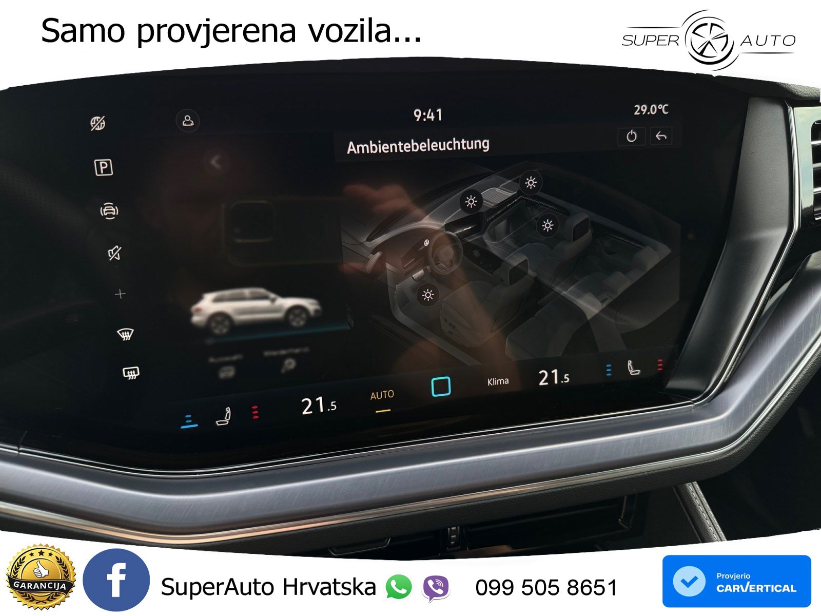 Volkswagen Touareg 3.0 V6 TDI (286 KS) 4MOTION Tiptronic ZRAČNI+ACC+4xGR SJED+KAM