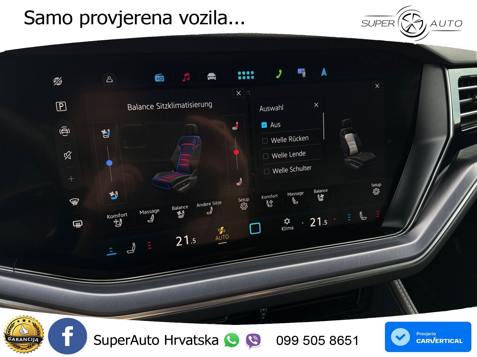 Volkswagen Touareg 3.0 V6 TDI (286 KS) 4MOTION Tiptronic ZRAČNI+ACC+4xGR SJED+KAM