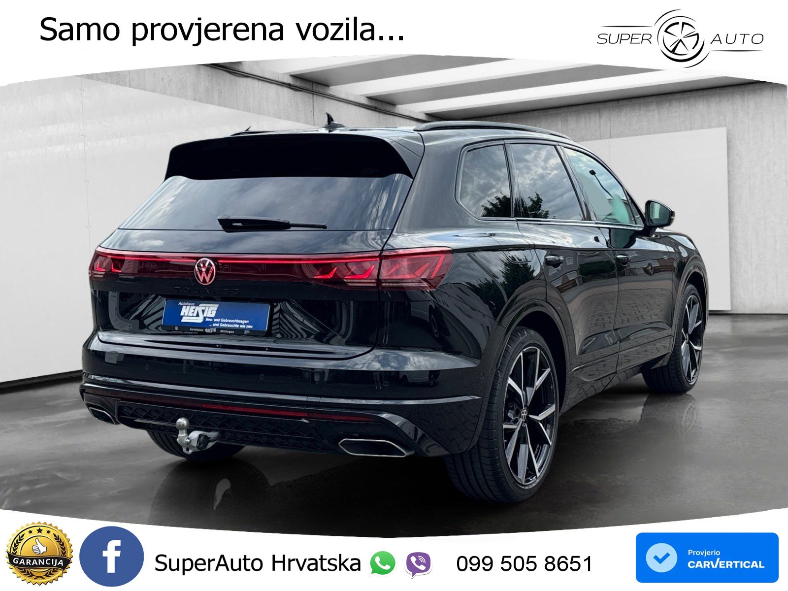 Volkswagen Touareg 3.0 V6 TDI (286 KS) 4MOTION Tiptronic ZRAČNI+ACC+4xGR SJED+KAM