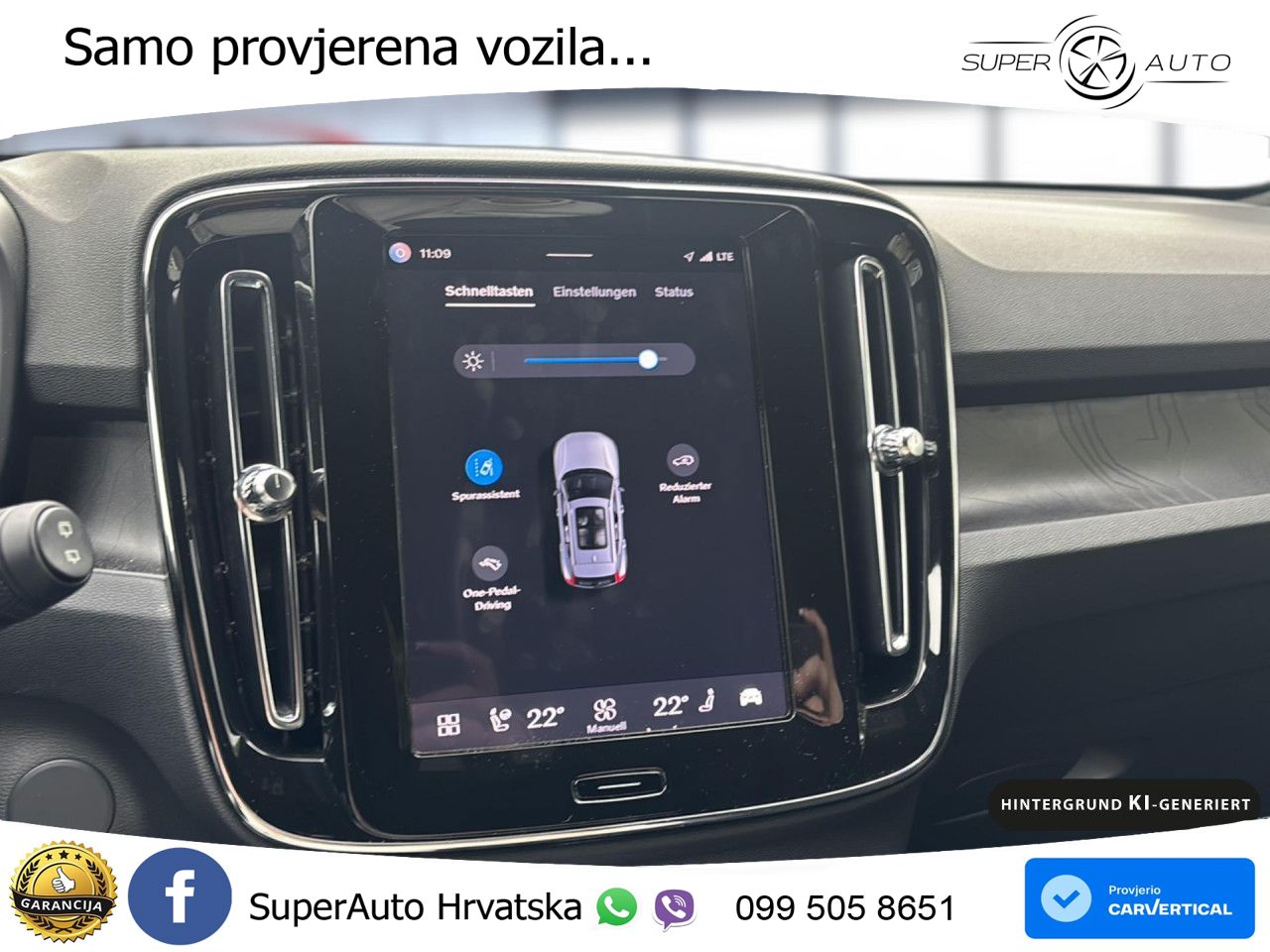 Volvo XC40 Recharge 82 kWh 252 KS Single Motor Extended Range LED+GR SJED+ACC