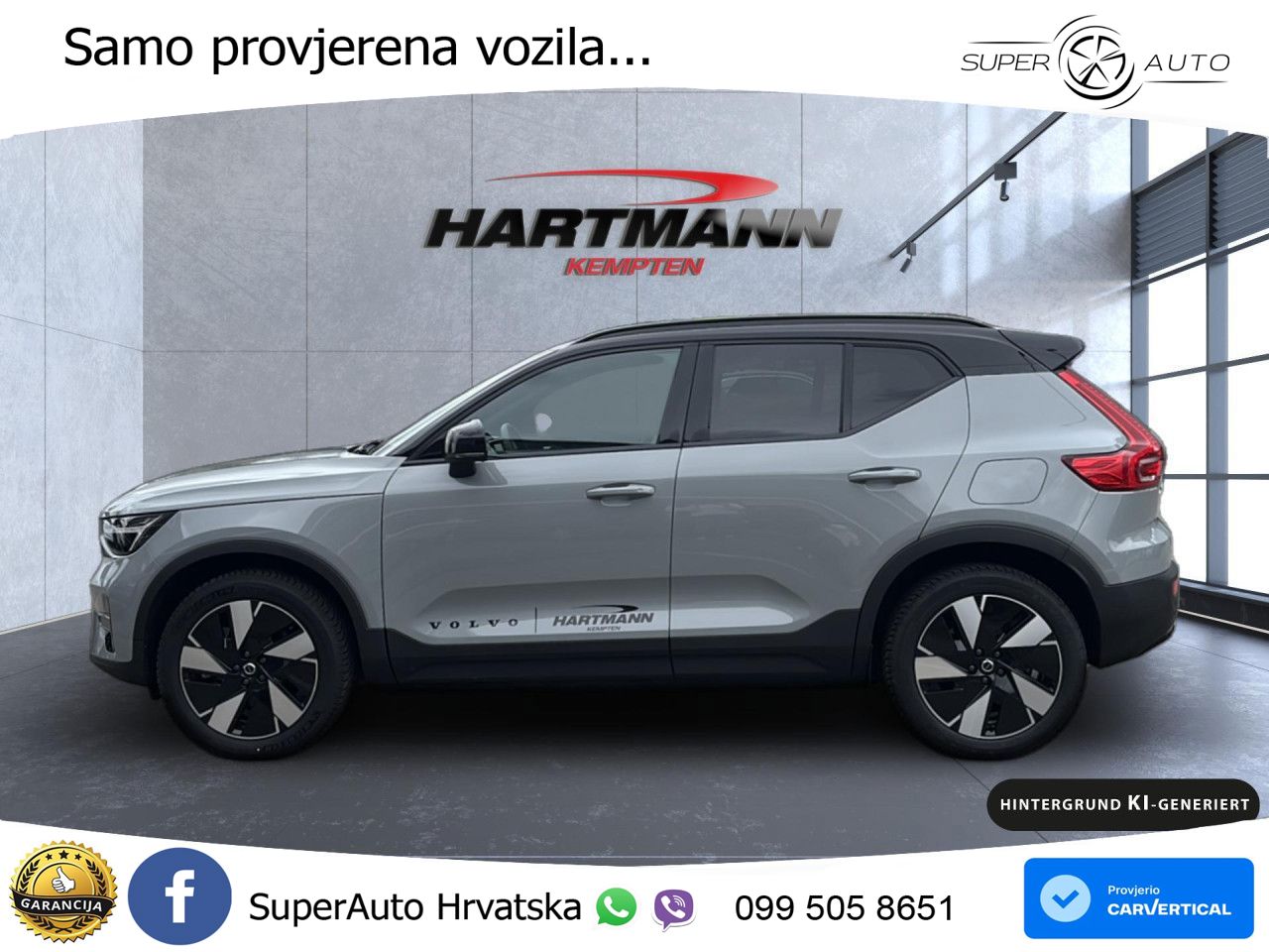 Volvo XC40 Recharge 82 kWh 252 KS Single Motor Extended Range LED+GR SJED+ACC