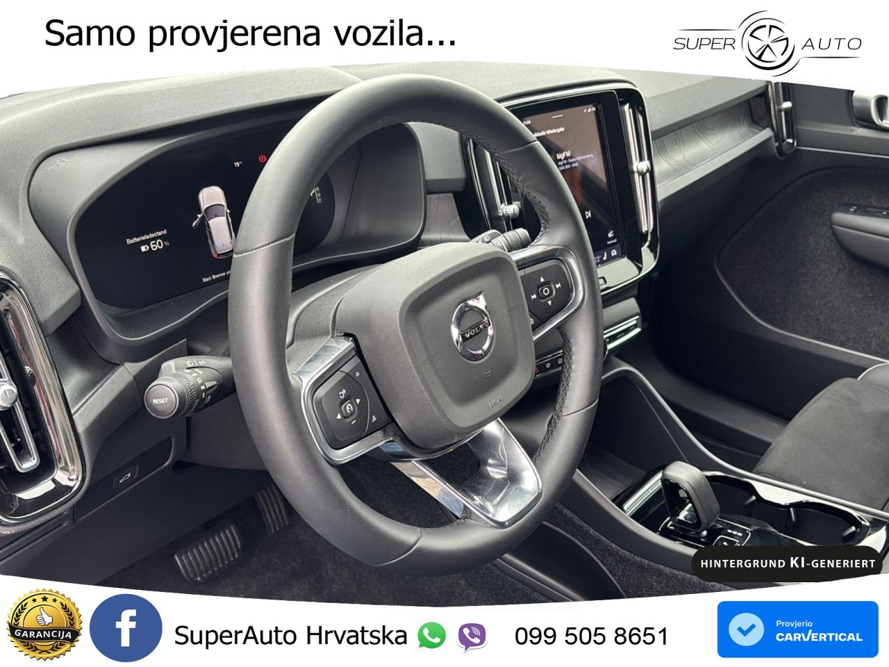 Volvo XC40 Recharge 82 kWh 252 KS Single Motor Extended Range LED+GR SJED+ACC