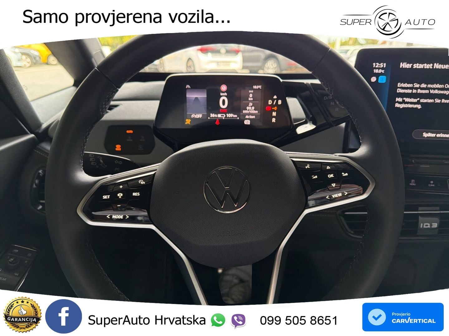 Volkswagen ID.3 Pro 62 kWh (204 KS) LED+GR SJED+ACC