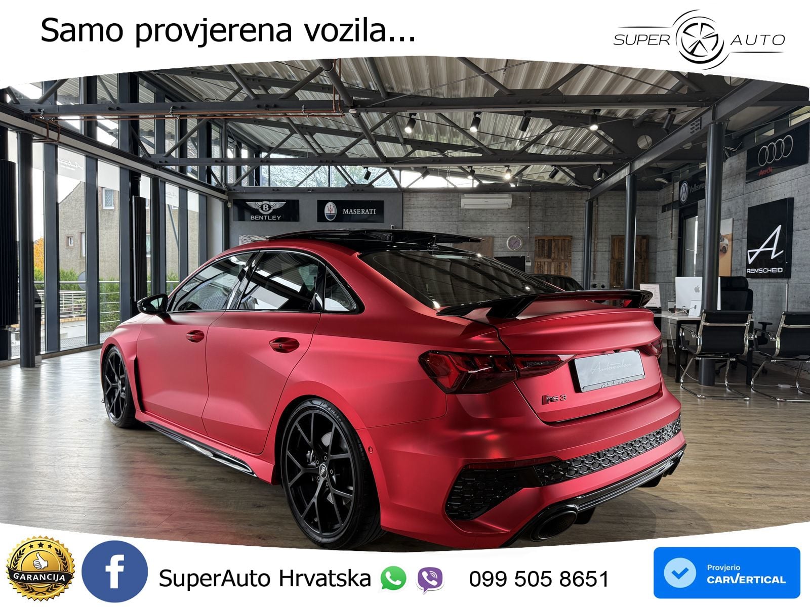 Audi RS3 Sedan 2.5 TFSI (400 KS) quattro S tronic MATRIX+GR SJED+KAM