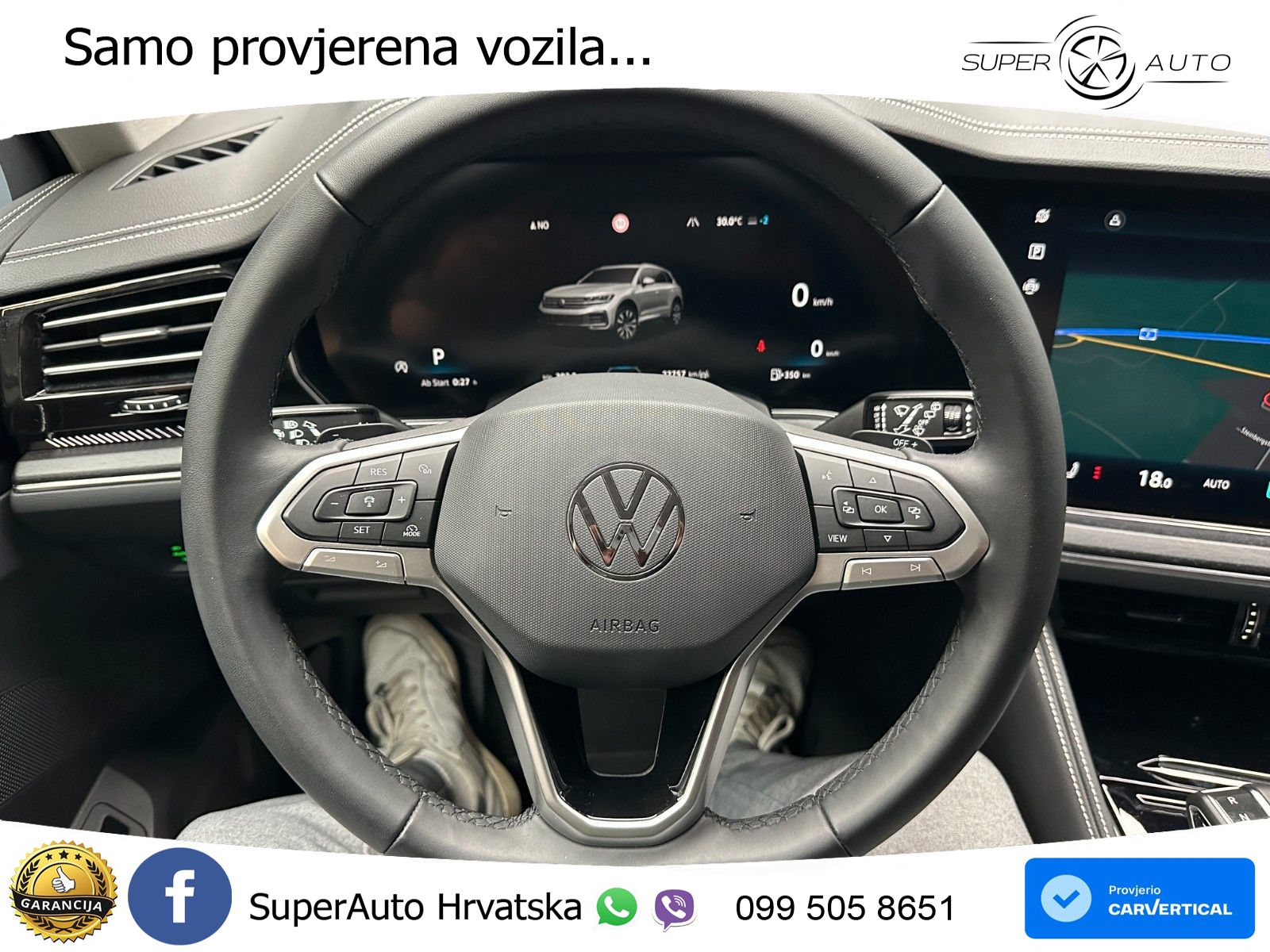 Volkswagen Touareg 3.0 V6 TDI (231 KS) 4MOTION Tiptronic ZRAČNI+ACC+GR SJED+KAM