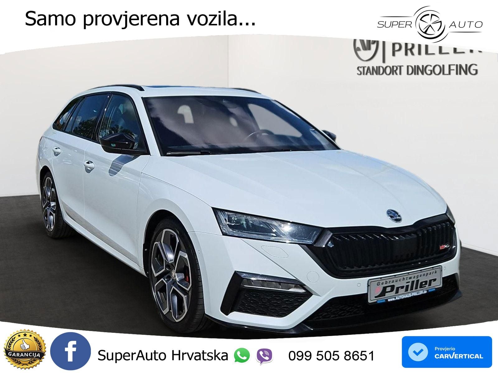 Škoda Octavia Combi RS 2.0 TDI (200 KS) 4x4 DSG LED+GR SJED+ACC