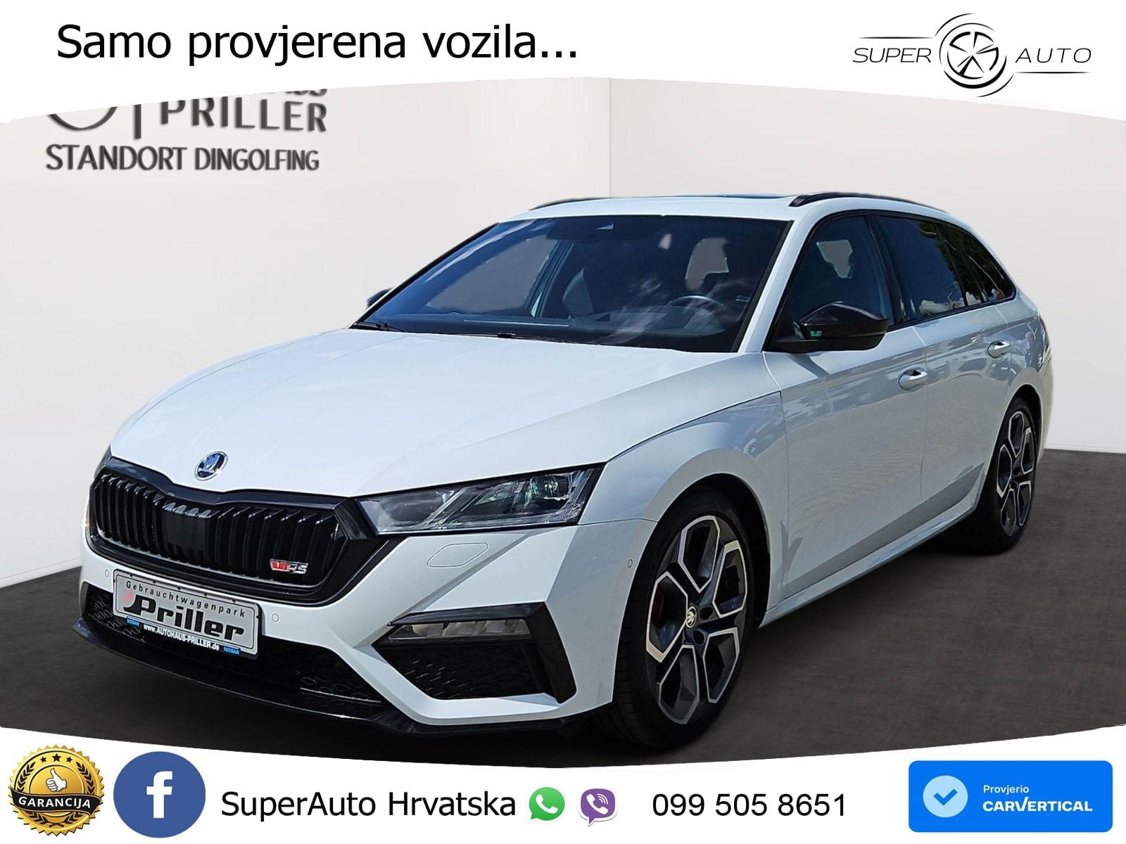 Škoda Octavia Combi RS 2.0 TDI (200 KS) 4x4 DSG LED+GR SJED+ACC