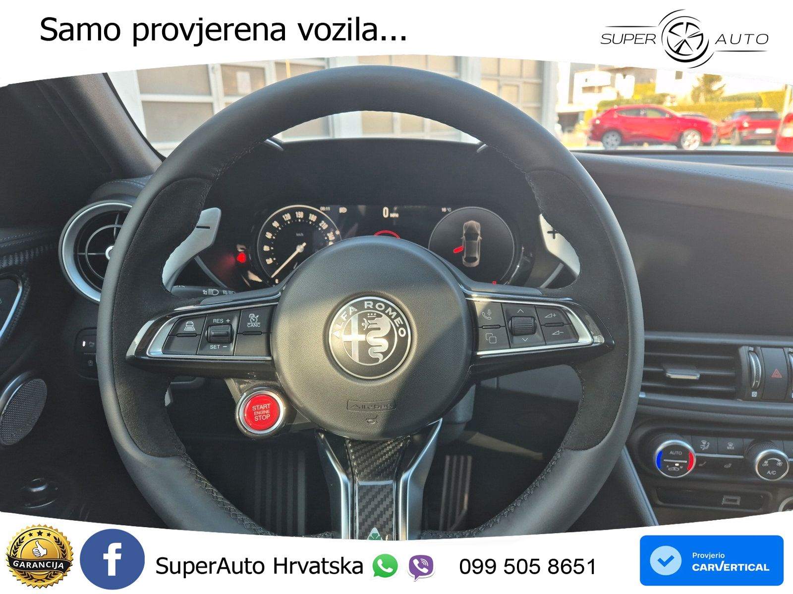Alfa Romeo Giulia Quadrifoglio 2.9 V6 Bi-Turbo (520 KS) Automatic LED+GR SJED+ACC