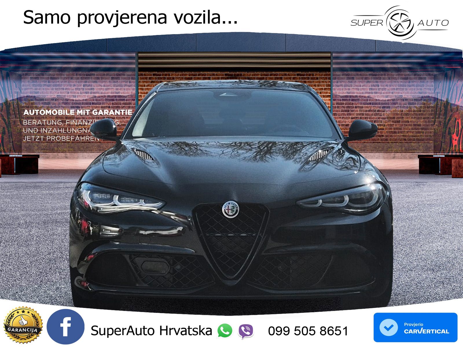 Alfa Romeo Giulia Quadrifoglio 2.9 V6 Bi-Turbo (520 KS) Automatic LED+GR SJED+ACC