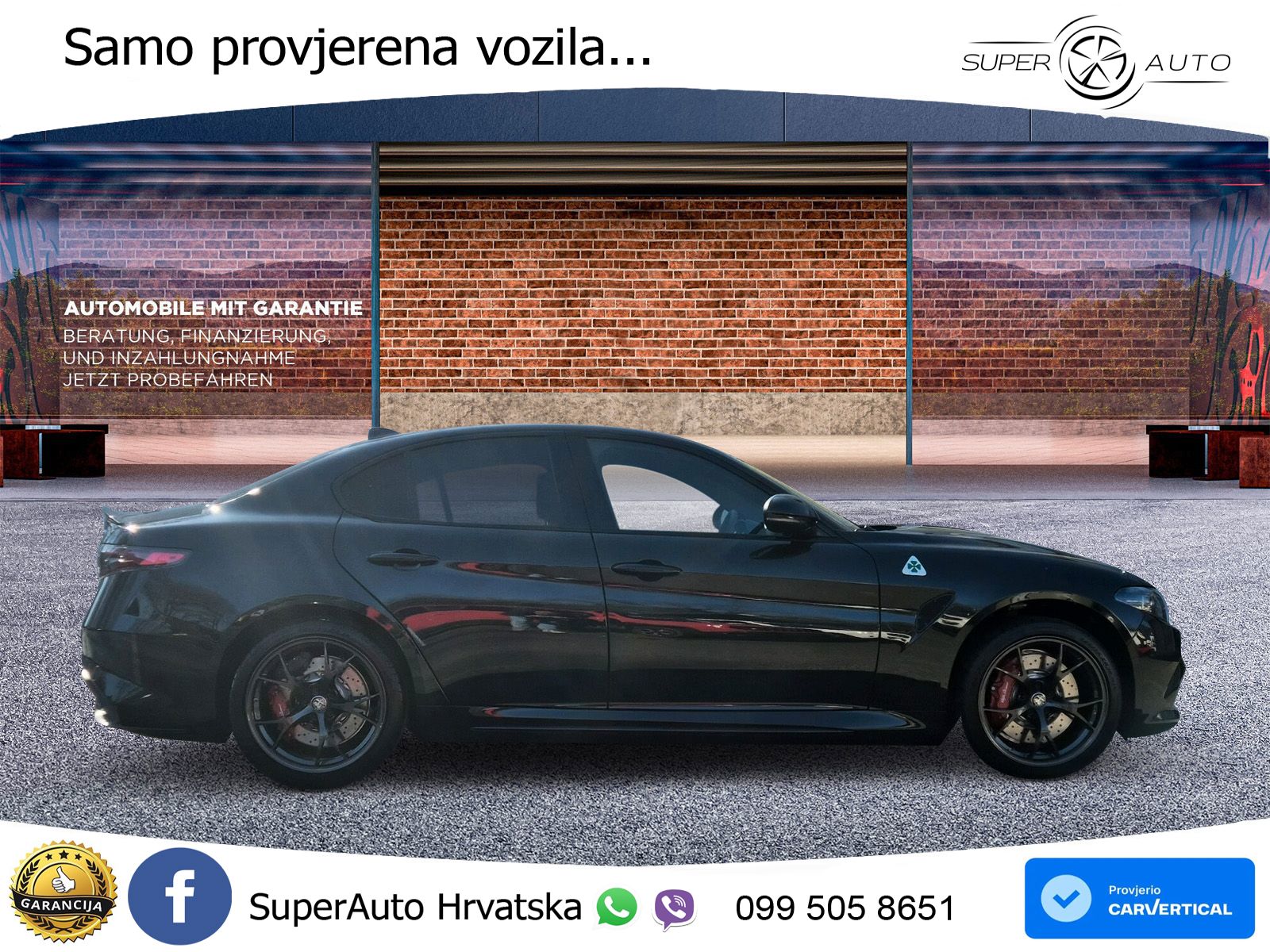 Alfa Romeo Giulia Quadrifoglio 2.9 V6 Bi-Turbo (520 KS) Automatic LED+GR SJED+ACC