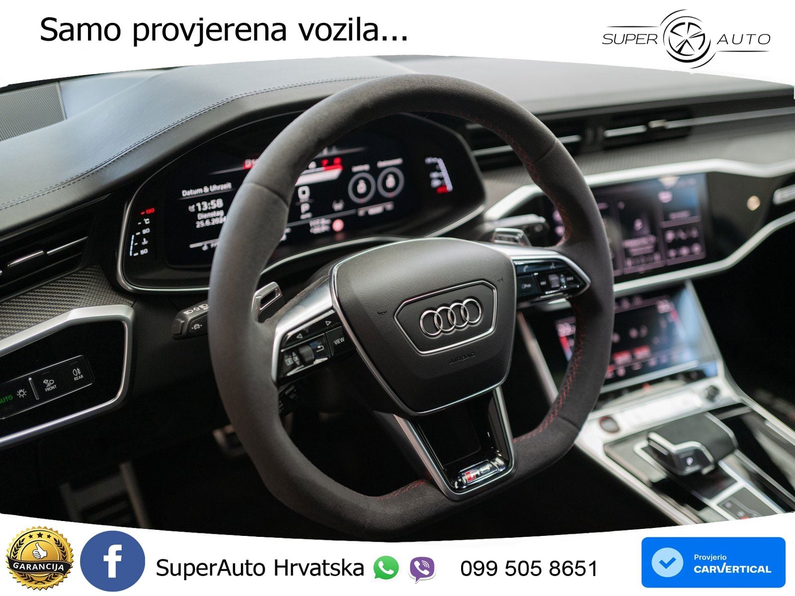 Audi RS6 Avant 4.0 TFSI V8 performance (630 KS)  quattro tiptronic ACC+HEAD+4xGR SJED+360+PANO