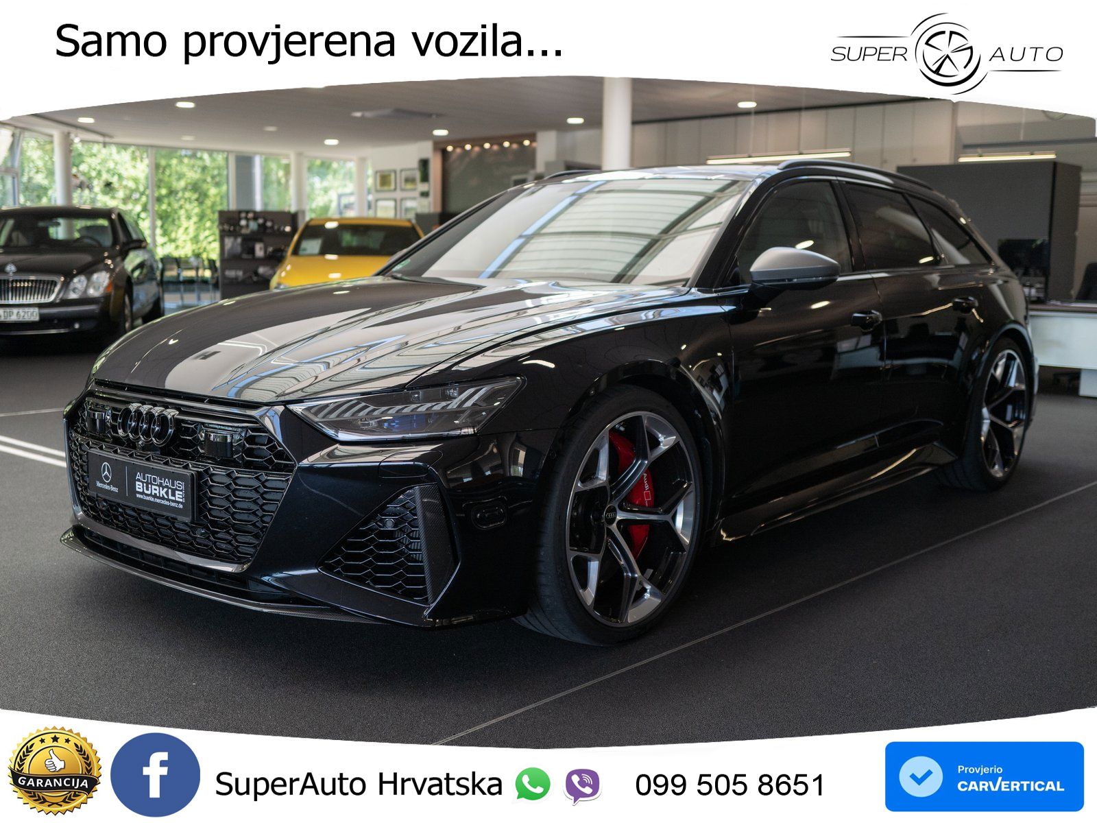 Audi RS6 Avant 4.0 TFSI V8 performance (630 KS)  quattro tiptronic ACC+HEAD+4xGR SJED+360+PANO